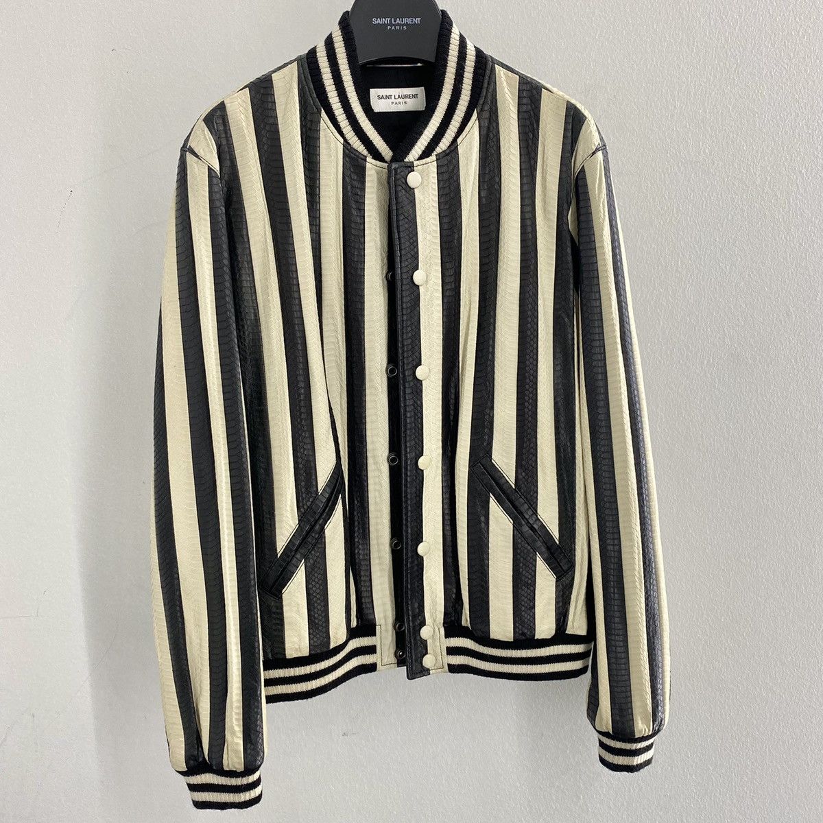 Saint Laurent Paris Saint Laurent Snake Leather Jacket Size US L / EU 52-54 / 3 - 2 Thumbnail