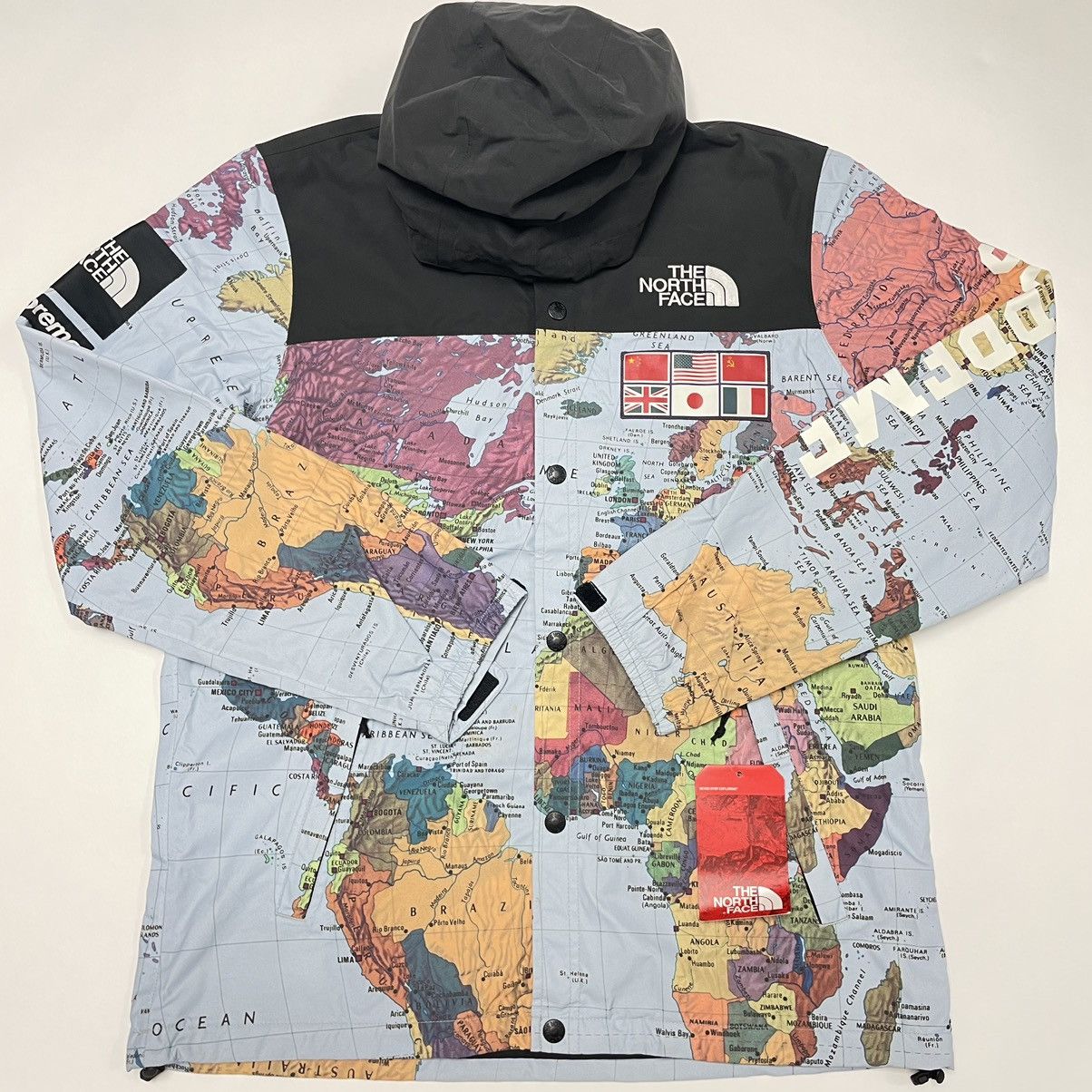 Supreme North Face Map Jacket | Grailed