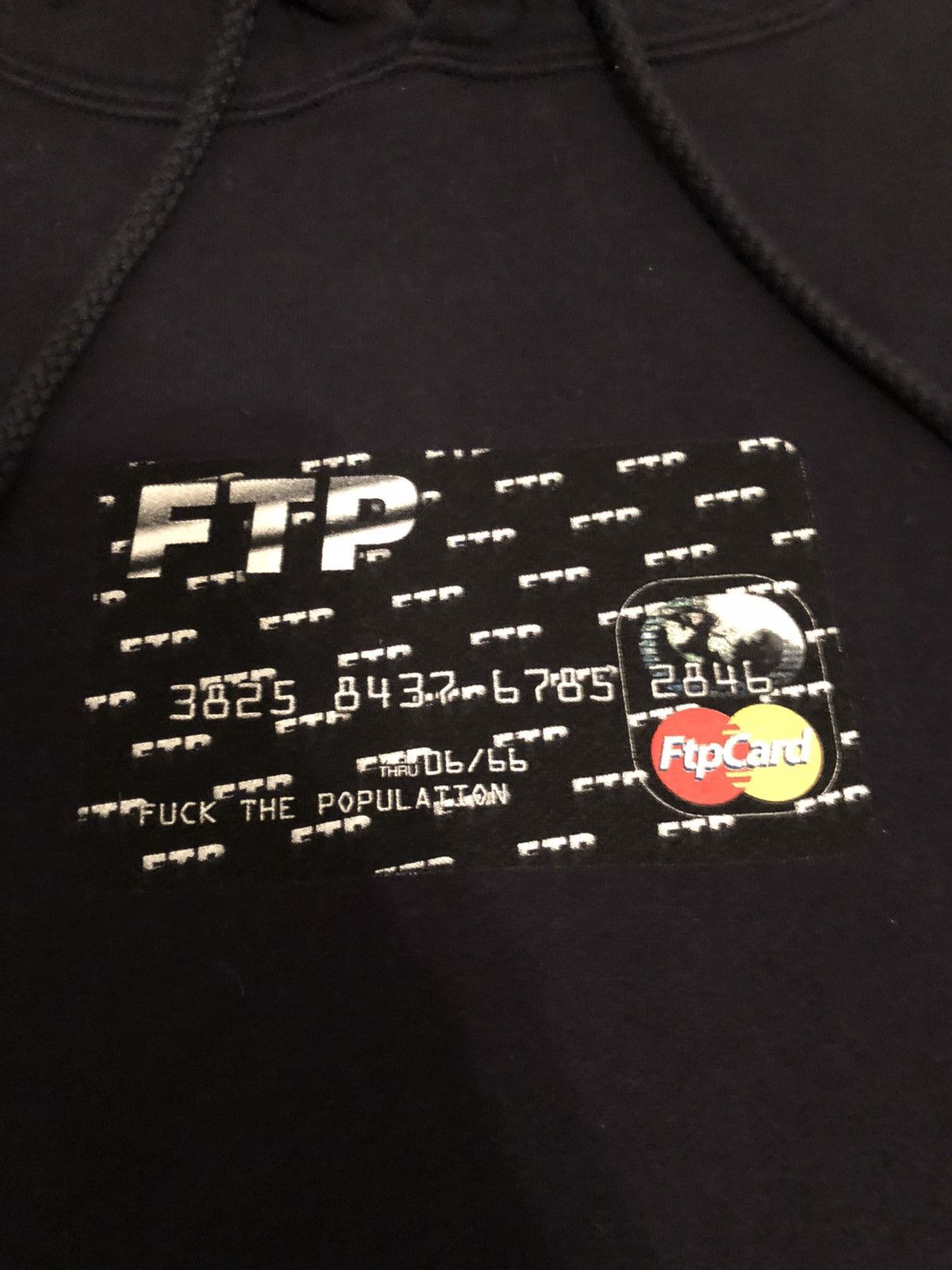 Fuck The Population FTP Credit Card Hoodie (L) Size US L / EU 52-54 / 3 - 3 Thumbnail