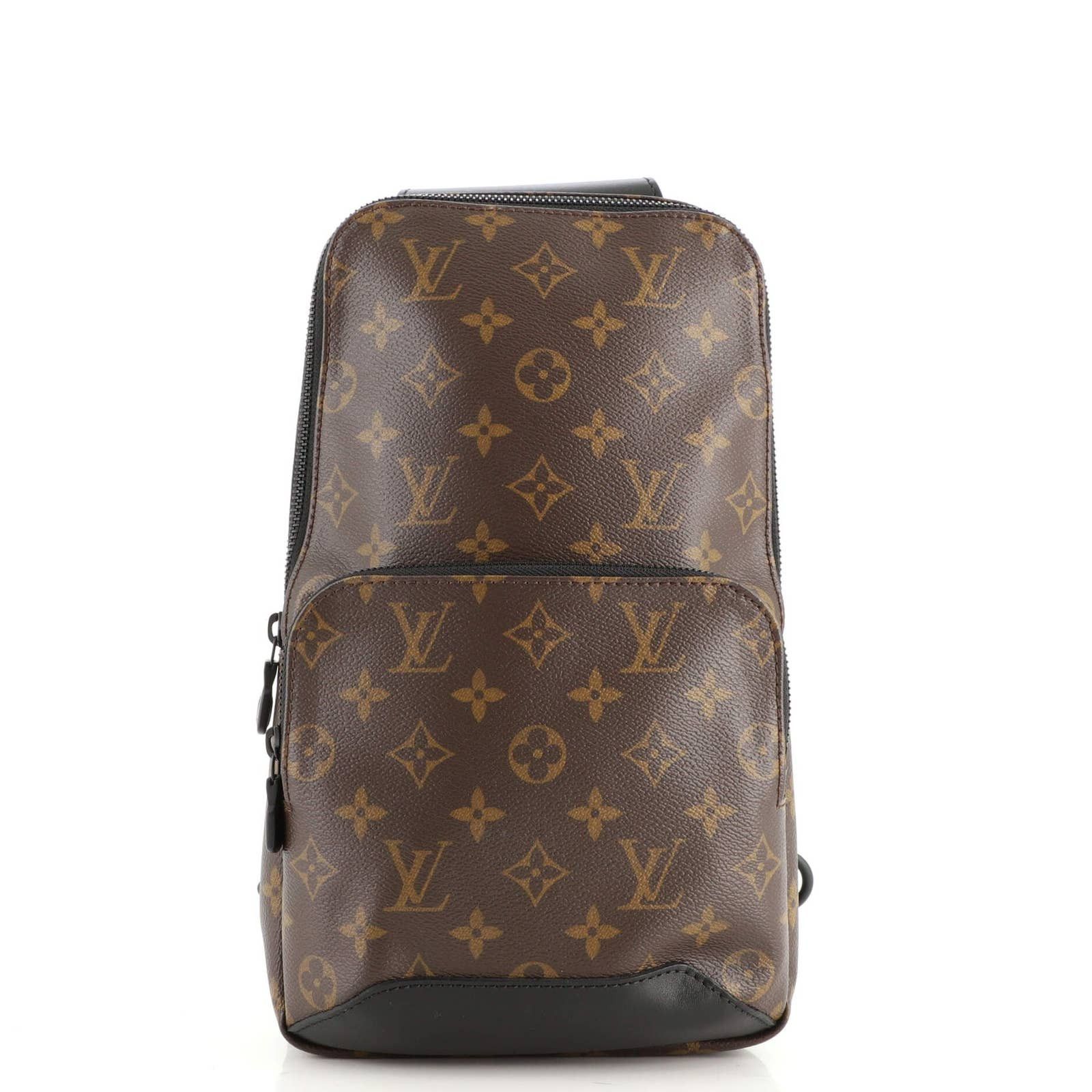 LOUIS VUITTON Monogram Macassar Avenue Sling Bag 1146605