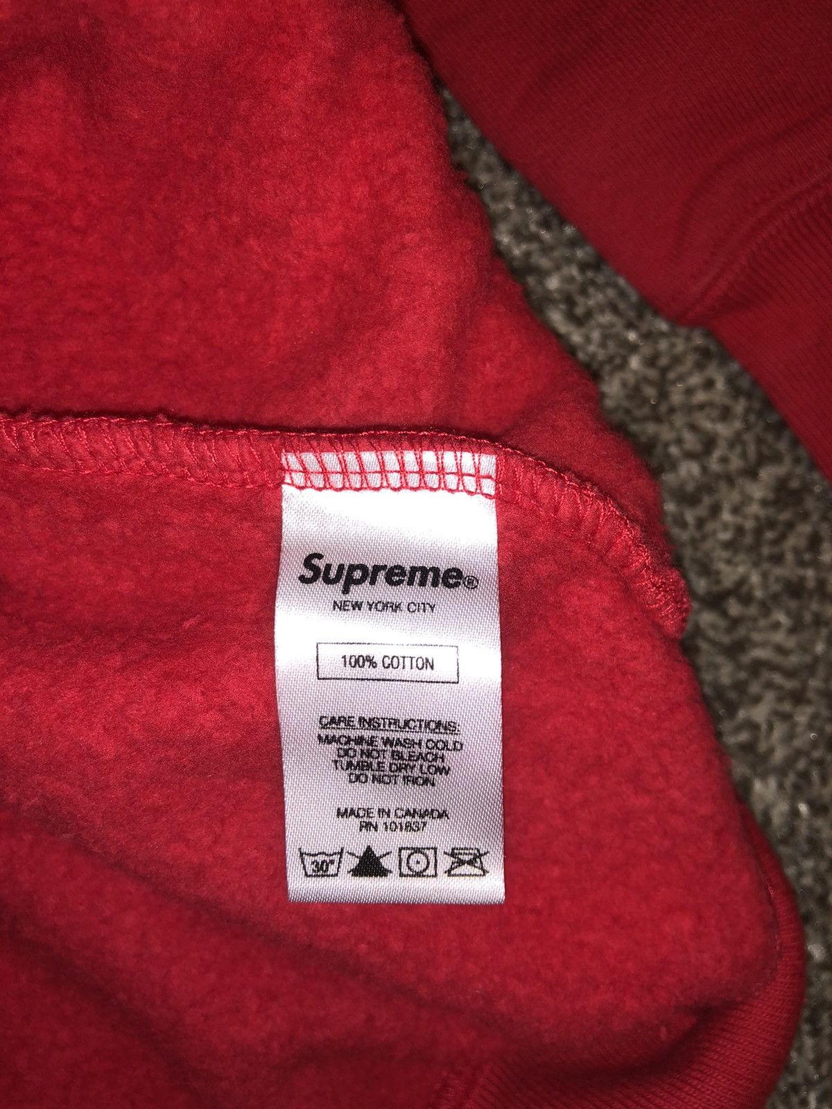 Supreme Supreme Corner Logo Hoodie (M) Size US M / EU 48-50 / 2 - 6 Thumbnail
