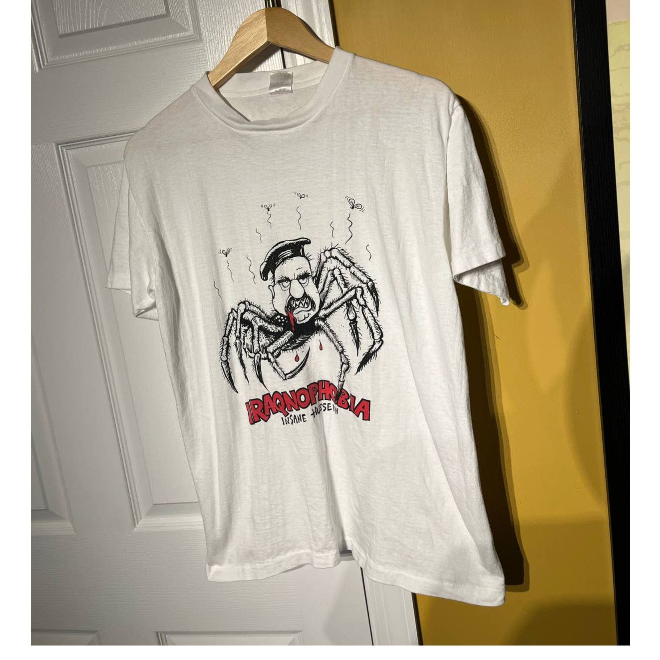 Vintage Insane Hussein Iraqnophobia Tee Large