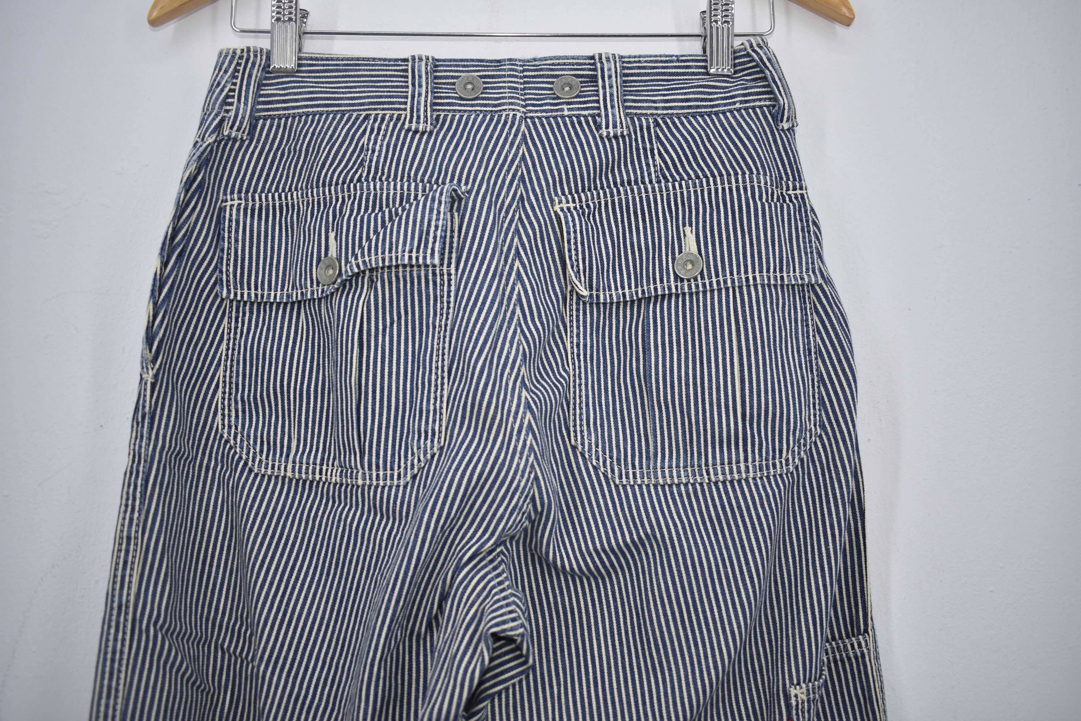 Vintage 💥 Vintage Hickory Workers Work Pants Size US 28 / EU 44 - 2 Thumbnail