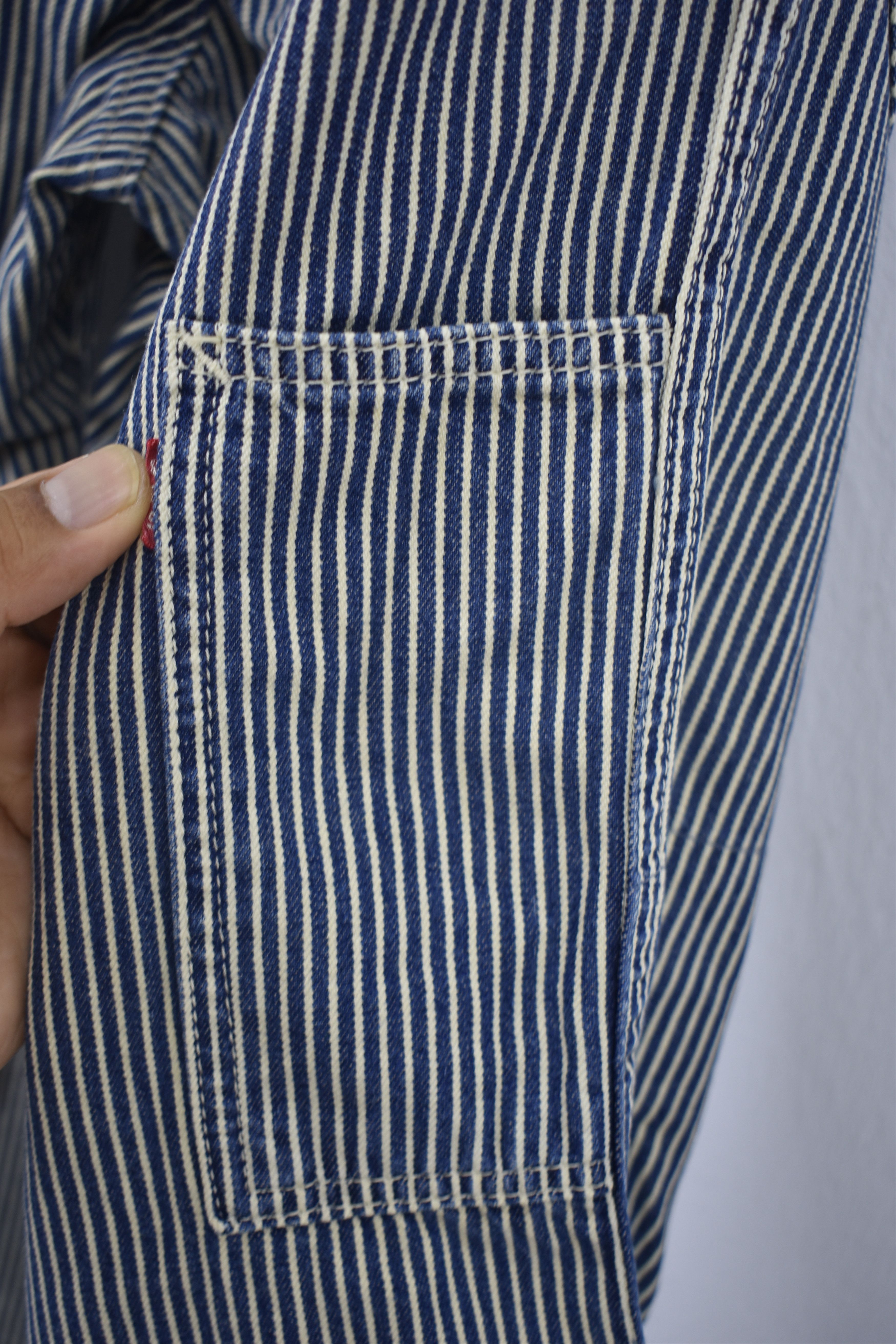 Vintage 💥 Vintage Hickory Workers Work Pants Size US 28 / EU 44 - 7 Thumbnail
