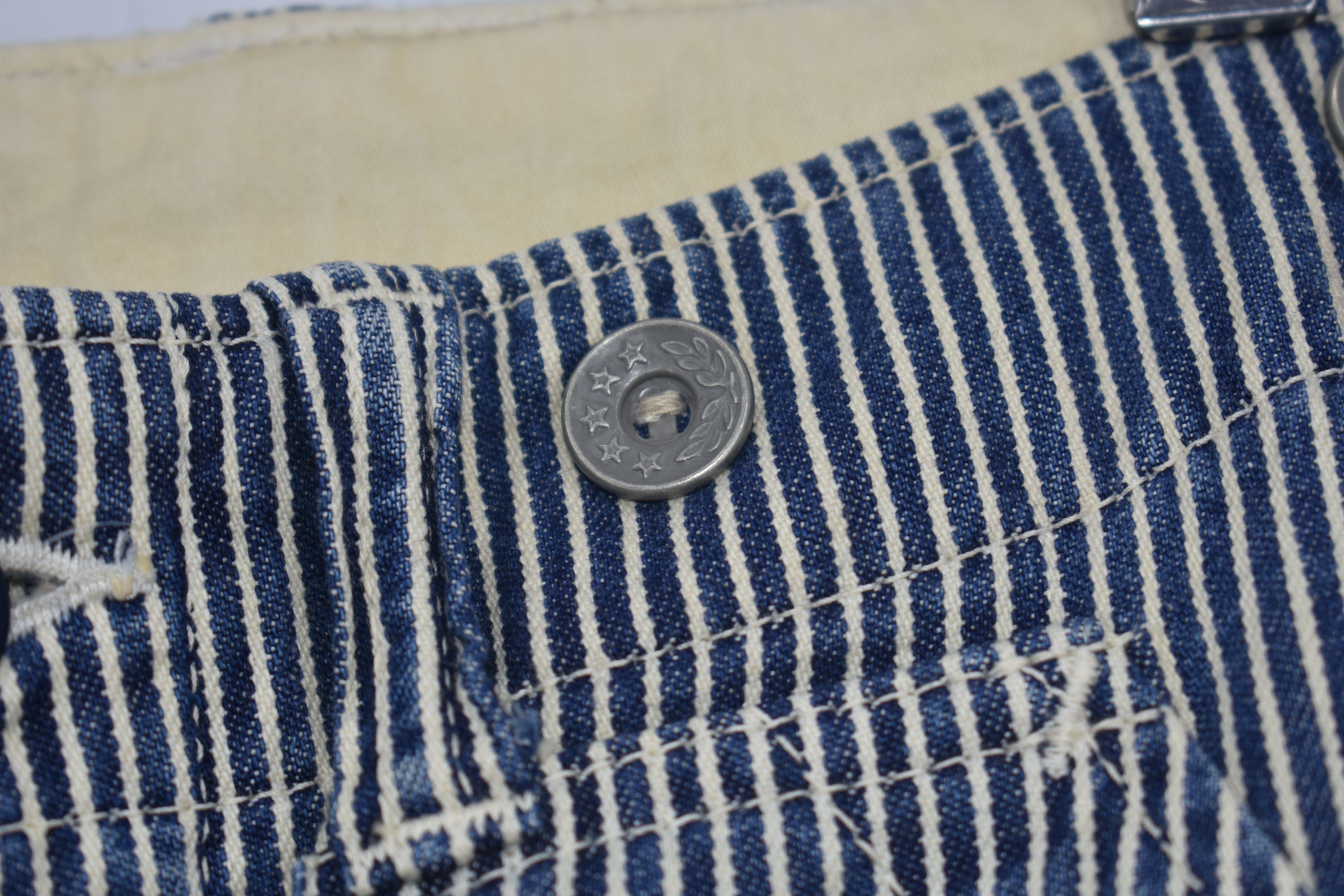 Vintage 💥 Vintage Hickory Workers Work Pants Size US 28 / EU 44 - 5 Thumbnail