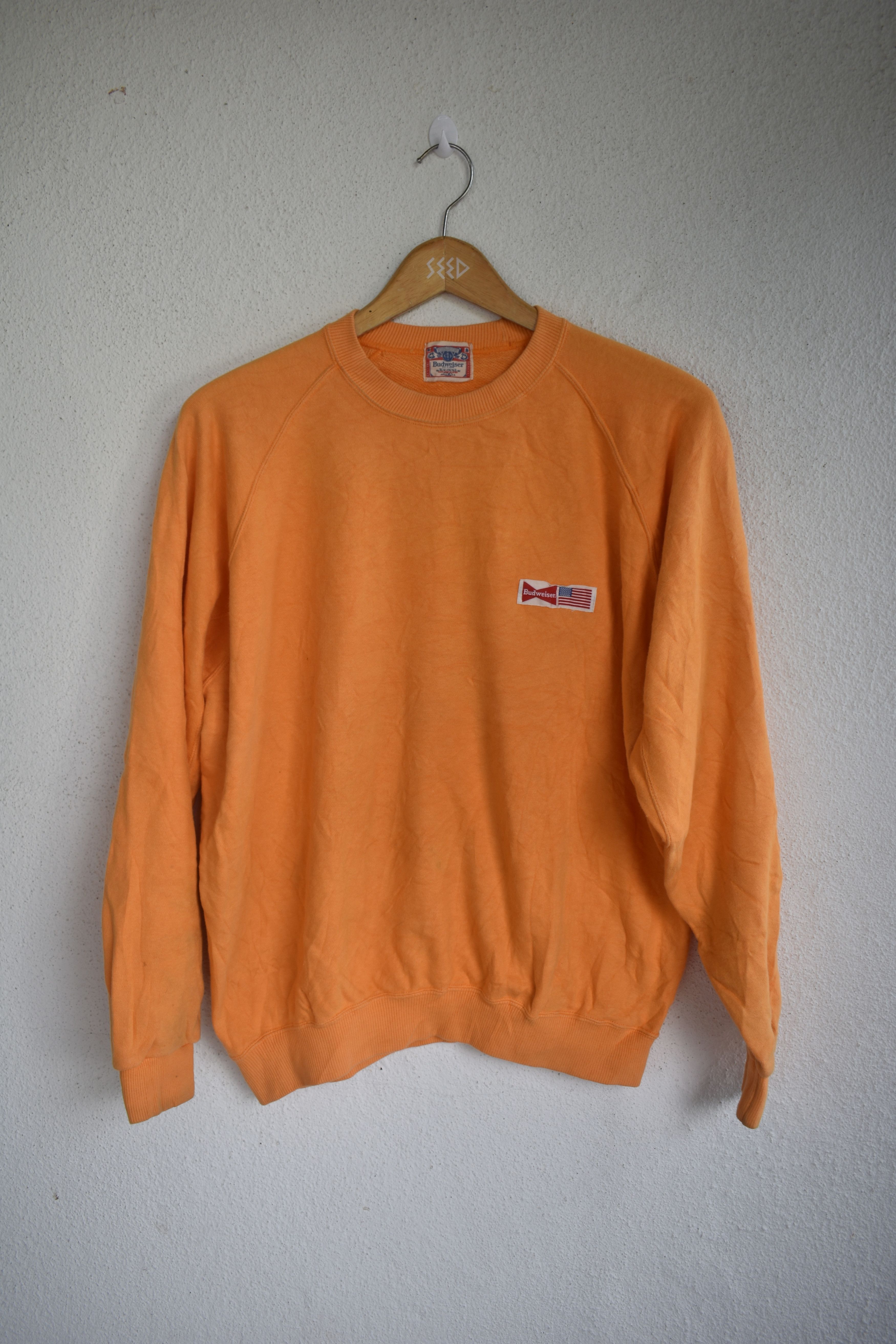 Budweiser × Vintage Vintage Budweiser Crewneck Sweatshirt Spellout Size US M / EU 48-50 / 2 - 2 Thumbnail