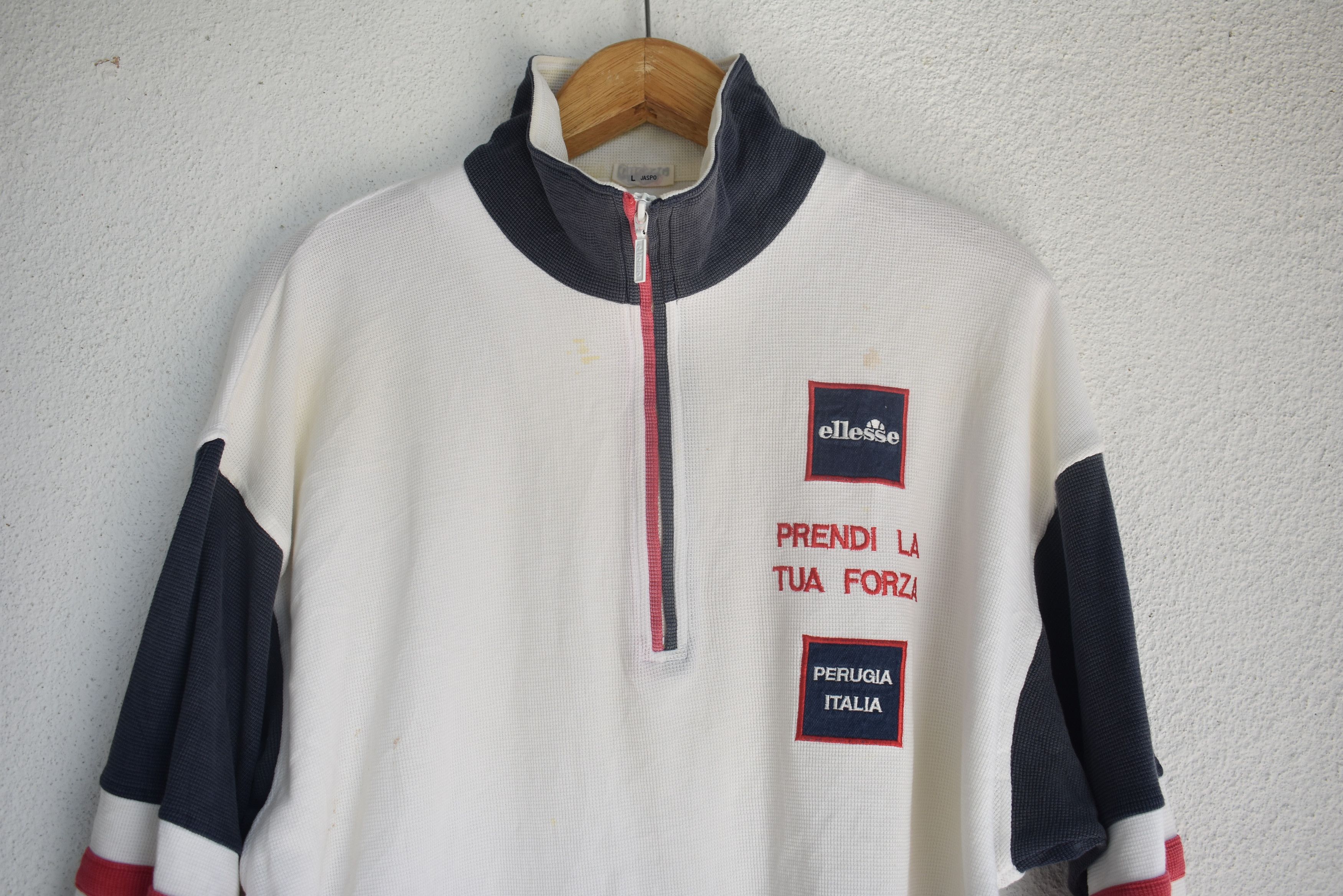 Ellesse × Vintage Vintage Ellesse Perugia Italia Dal Stripe Nice Sweatshirt Size US L / EU 52-54 / 3 - 2 Thumbnail