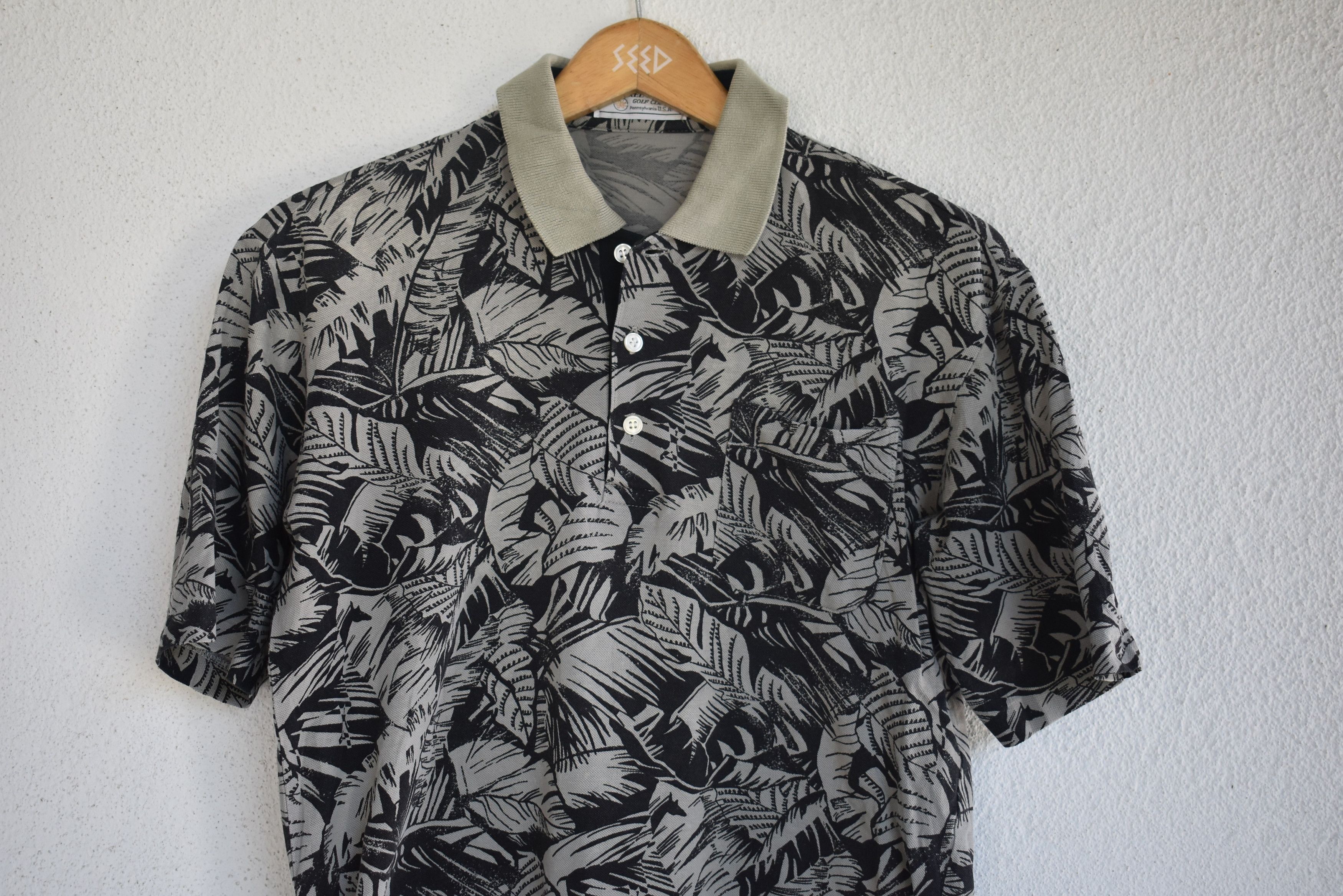 Vintage Vintage Laurel Valley Hawaiian Full Print Polo Shirt Size L Size US M / EU 48-50 / 2 - 2 Thumbnail