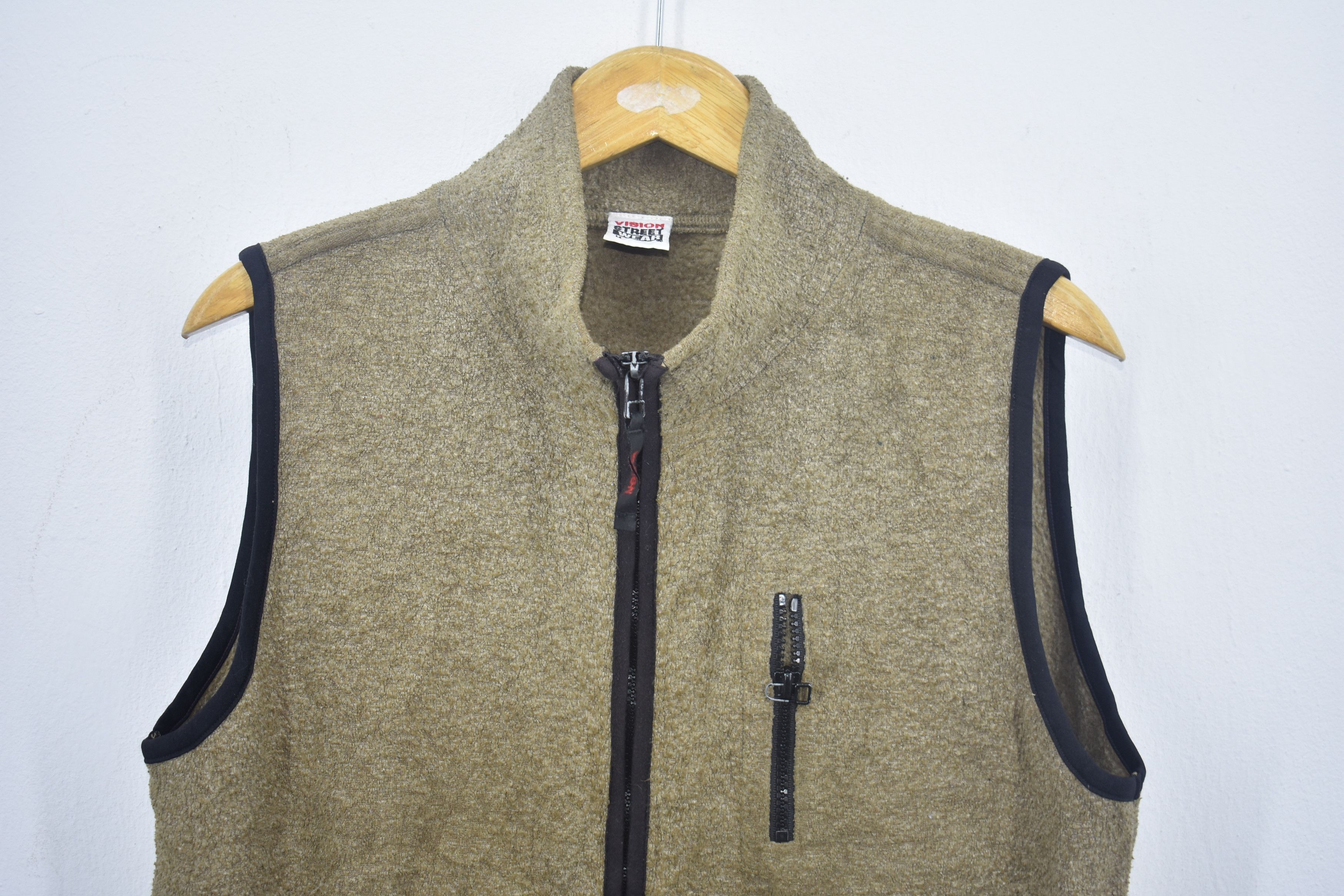 Vintage × Vision Streetwear Vtg 90s Vision streetwear fleece vest Size US L / EU 52-54 / 3 - 2 Thumbnail