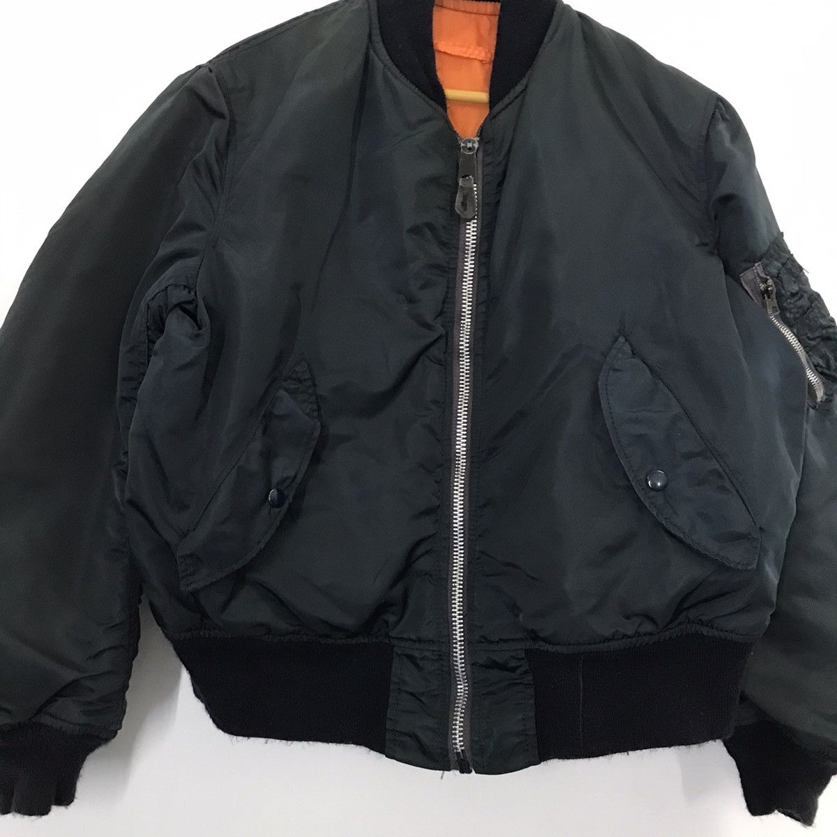 Vintage VINTAGE MILITARY MA-1 NAVY BOMBER JACKET Size US M / EU 48-50 / 2 - 4 Thumbnail
