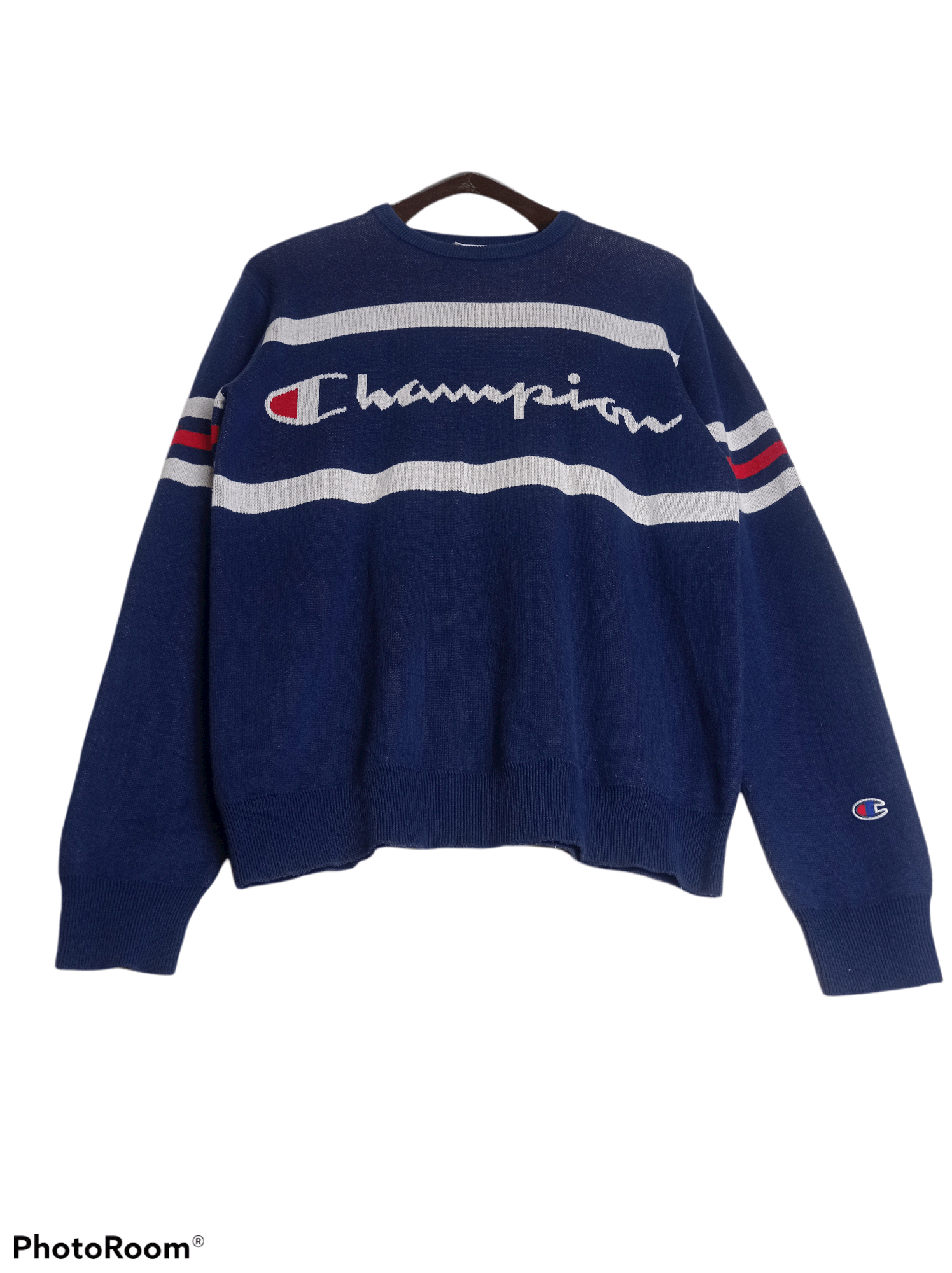 Champion × Vintage Vintage Champion Multicolour Big Logo Sweatshirt Size US S / EU 44-46 / 1 - 3 Thumbnail