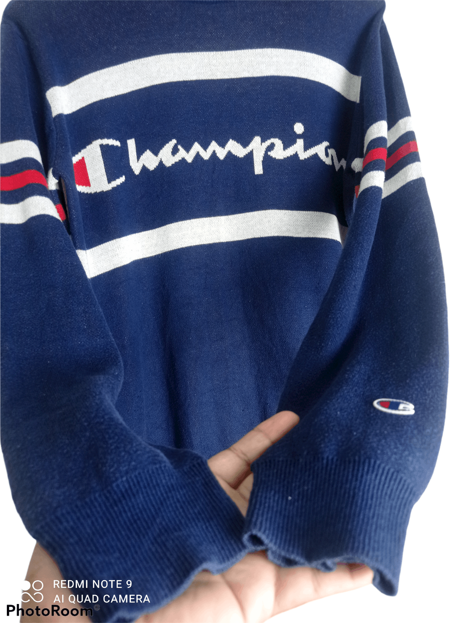 Champion × Vintage Vintage Champion Multicolour Big Logo Sweatshirt Size US S / EU 44-46 / 1 - 9 Thumbnail