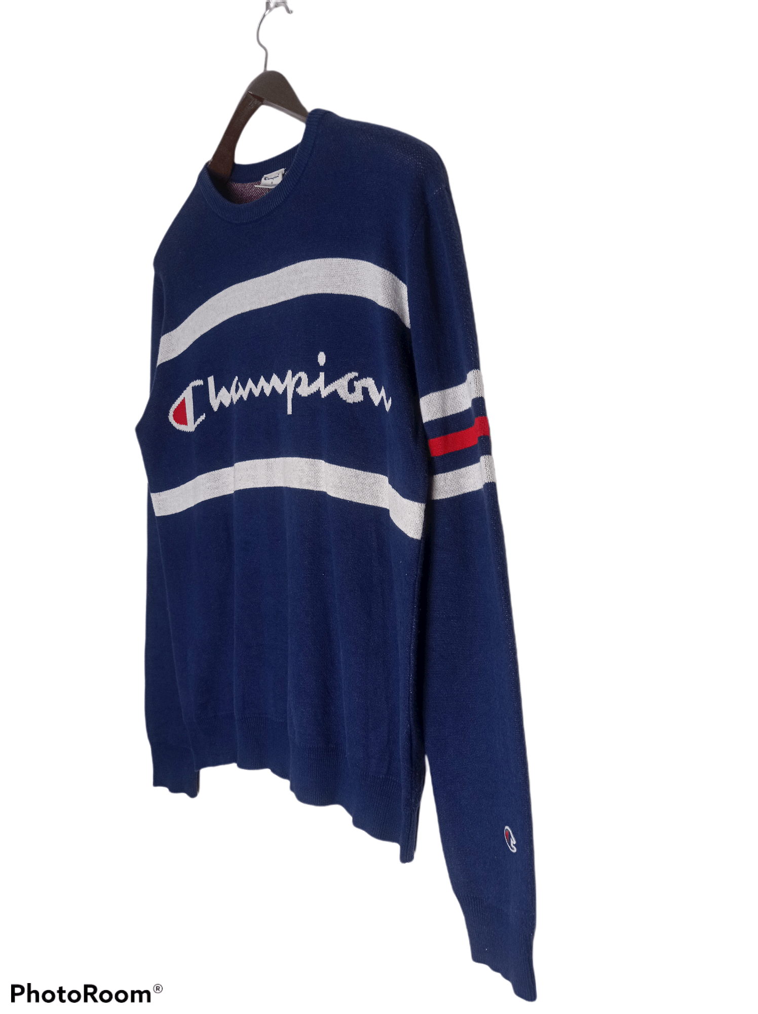 Champion × Vintage Vintage Champion Multicolour Big Logo Sweatshirt Size US S / EU 44-46 / 1 - 2 Thumbnail