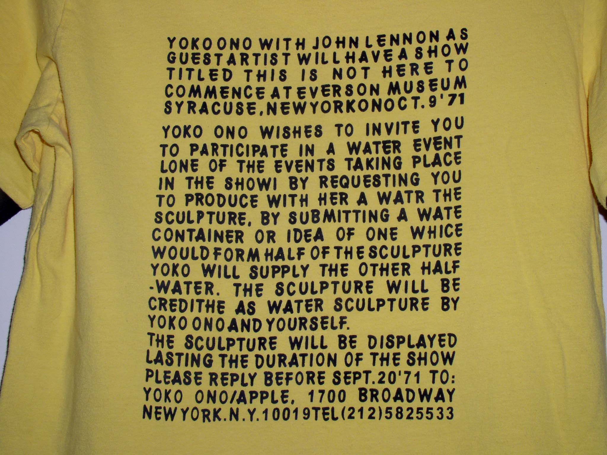 Vintage This Is Not Here Shirt 1971 Komie Boy John Lennon Yoko Ono Size US L / EU 52-54 / 3 - 2 Thumbnail