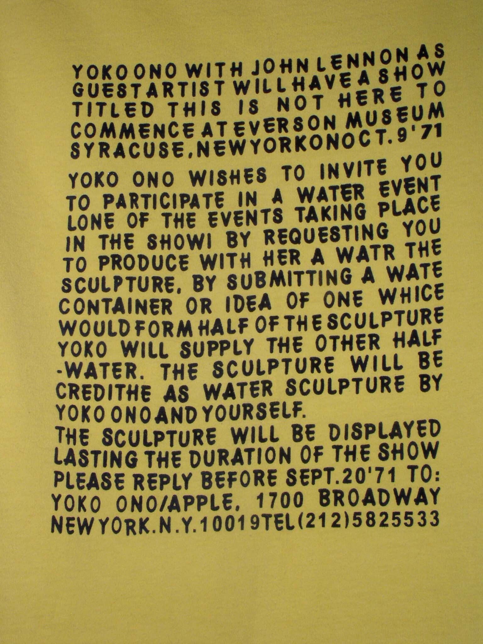 Vintage This Is Not Here Shirt 1971 Komie Boy John Lennon Yoko Ono Size US L / EU 52-54 / 3 - 3 Thumbnail