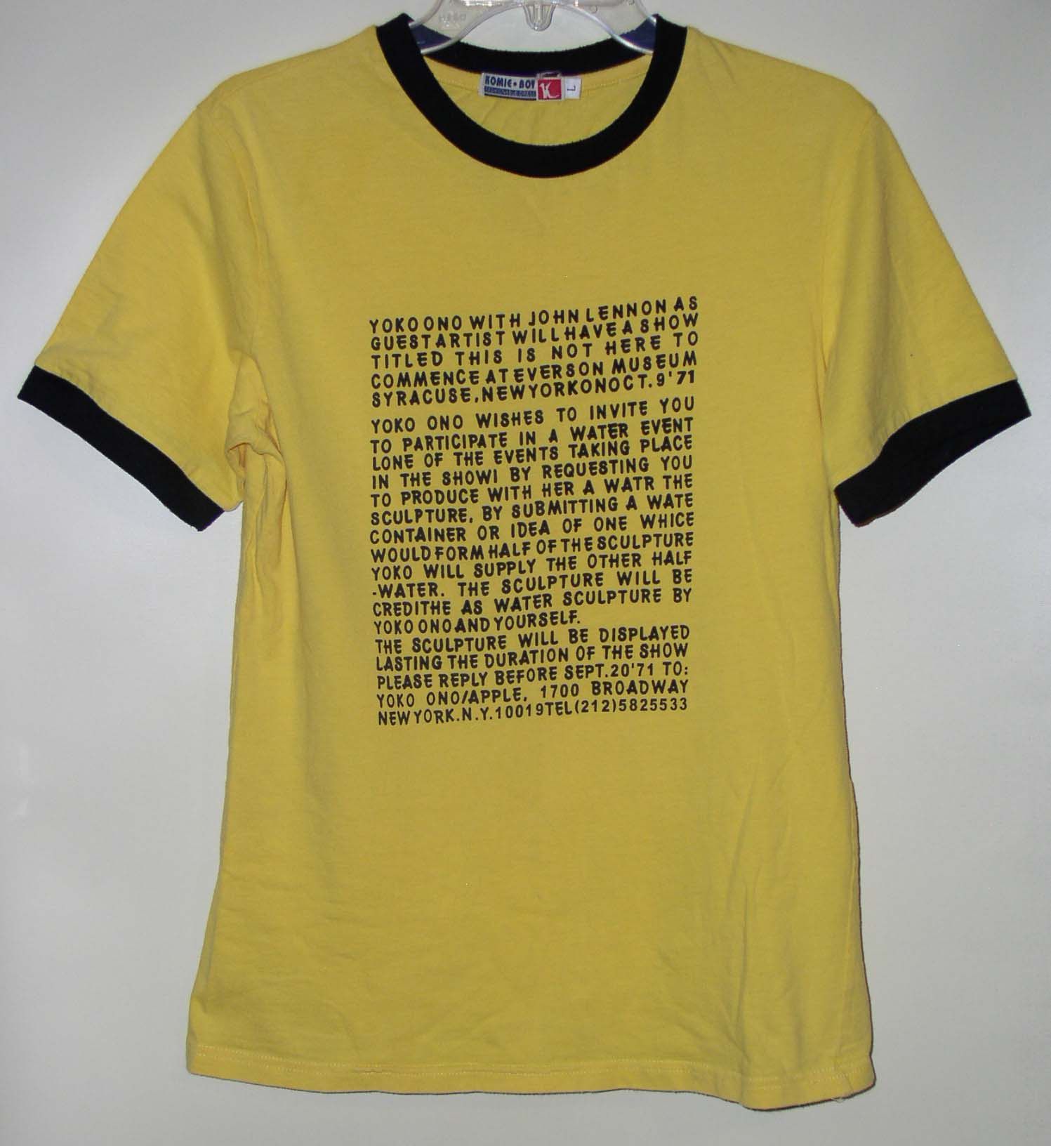 Vintage This Is Not Here Shirt 1971 Komie Boy John Lennon Yoko Ono Size US L / EU 52-54 / 3 - 1 Thumbnail