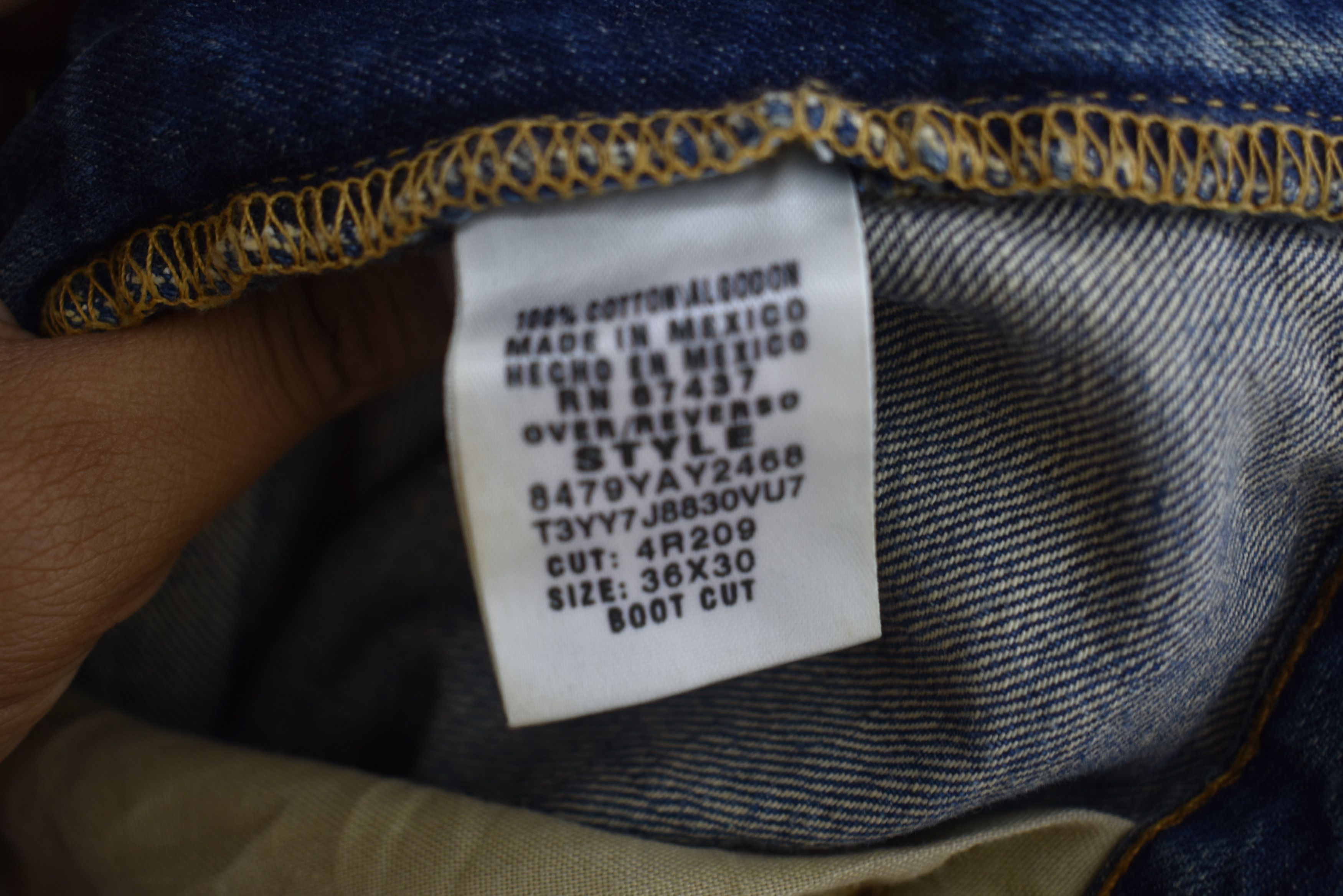 Polo Ralph Lauren × Vintage Polo Ralph Lauren Distressed Denim Jeans Size US 38 / EU 54 - 5 Thumbnail