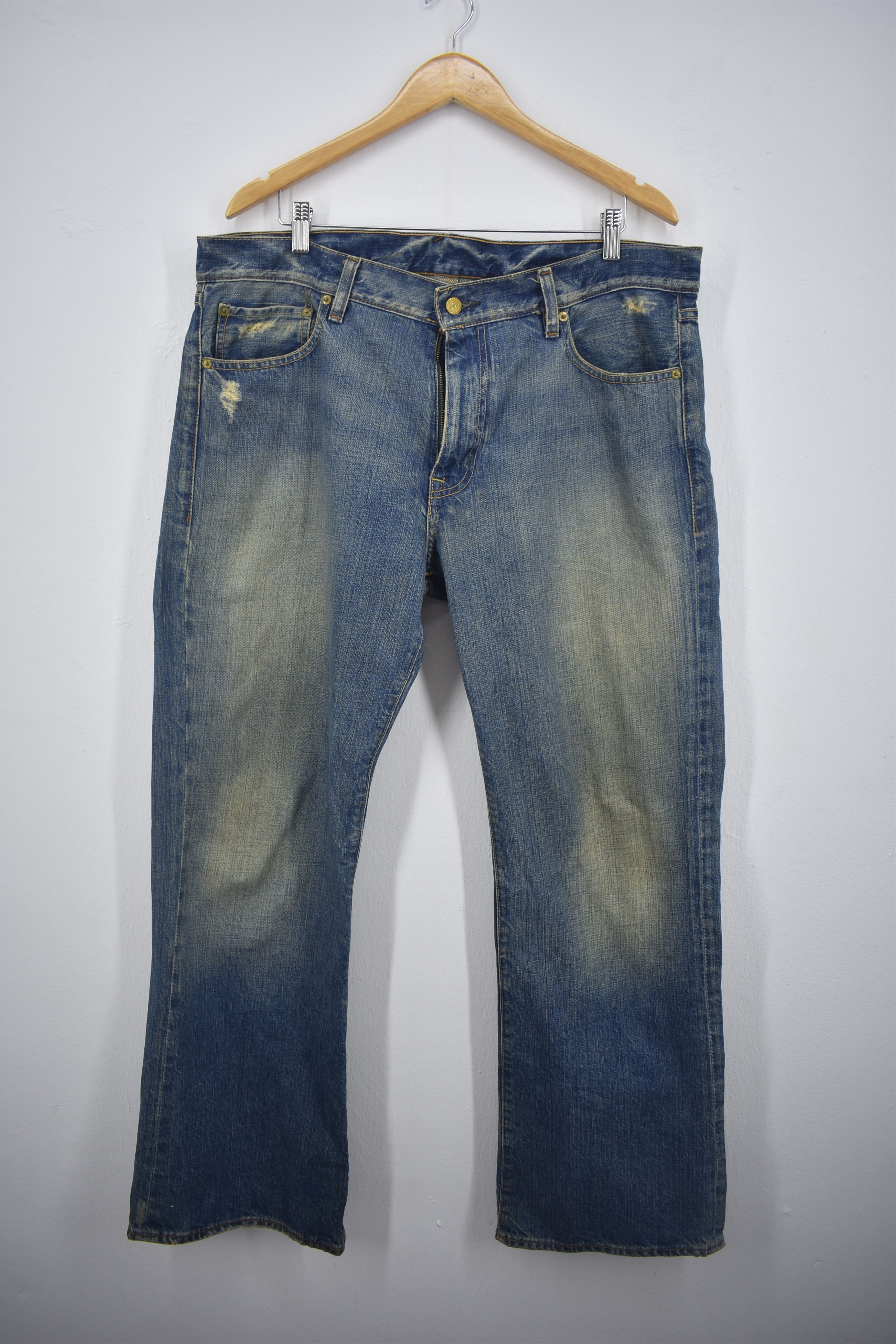 Polo Ralph Lauren × Vintage Polo Ralph Lauren Distressed Denim Jeans Size US 38 / EU 54 - 2 Thumbnail