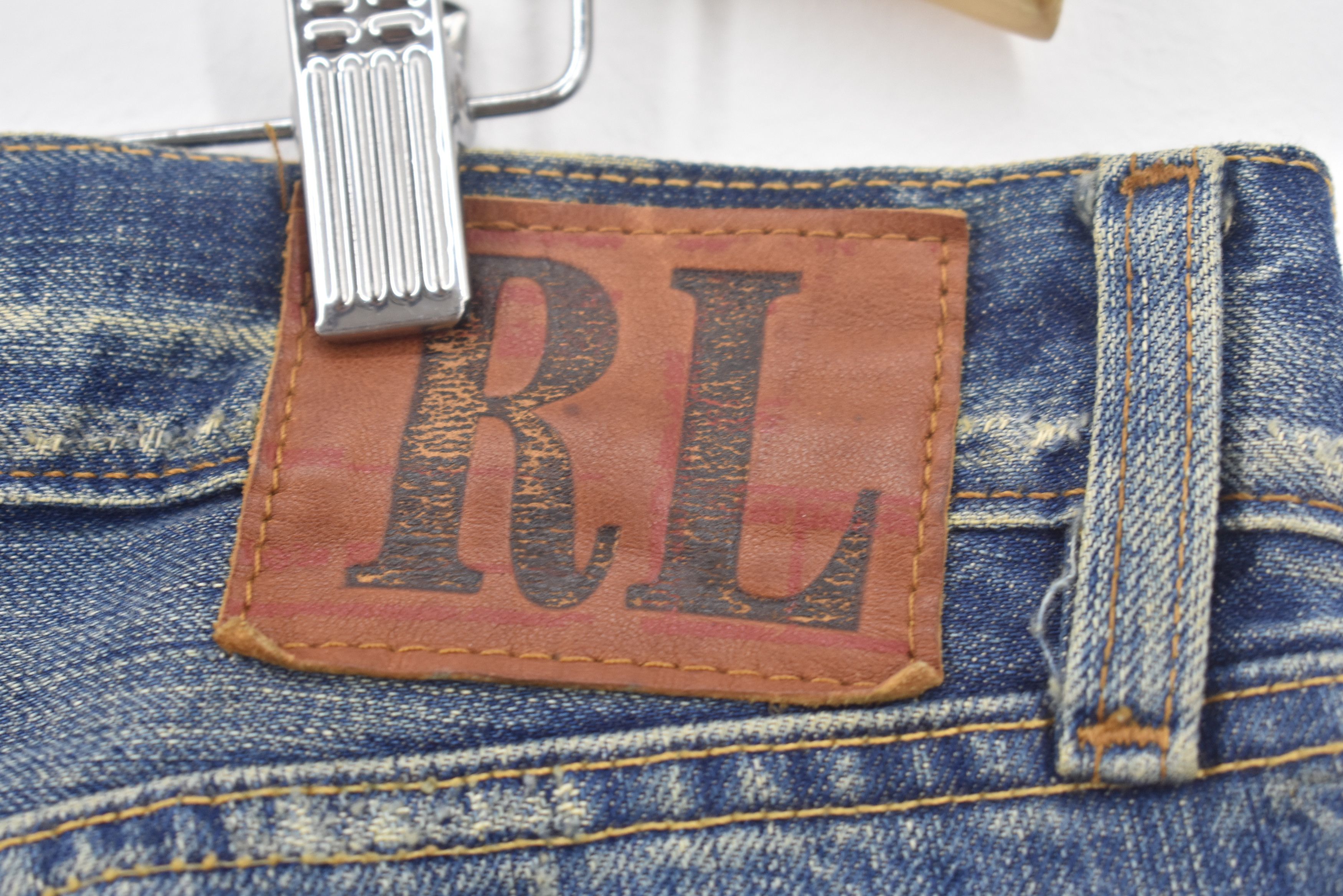 Polo Ralph Lauren × Vintage Polo Ralph Lauren Distressed Denim Jeans Size US 38 / EU 54 - 4 Thumbnail