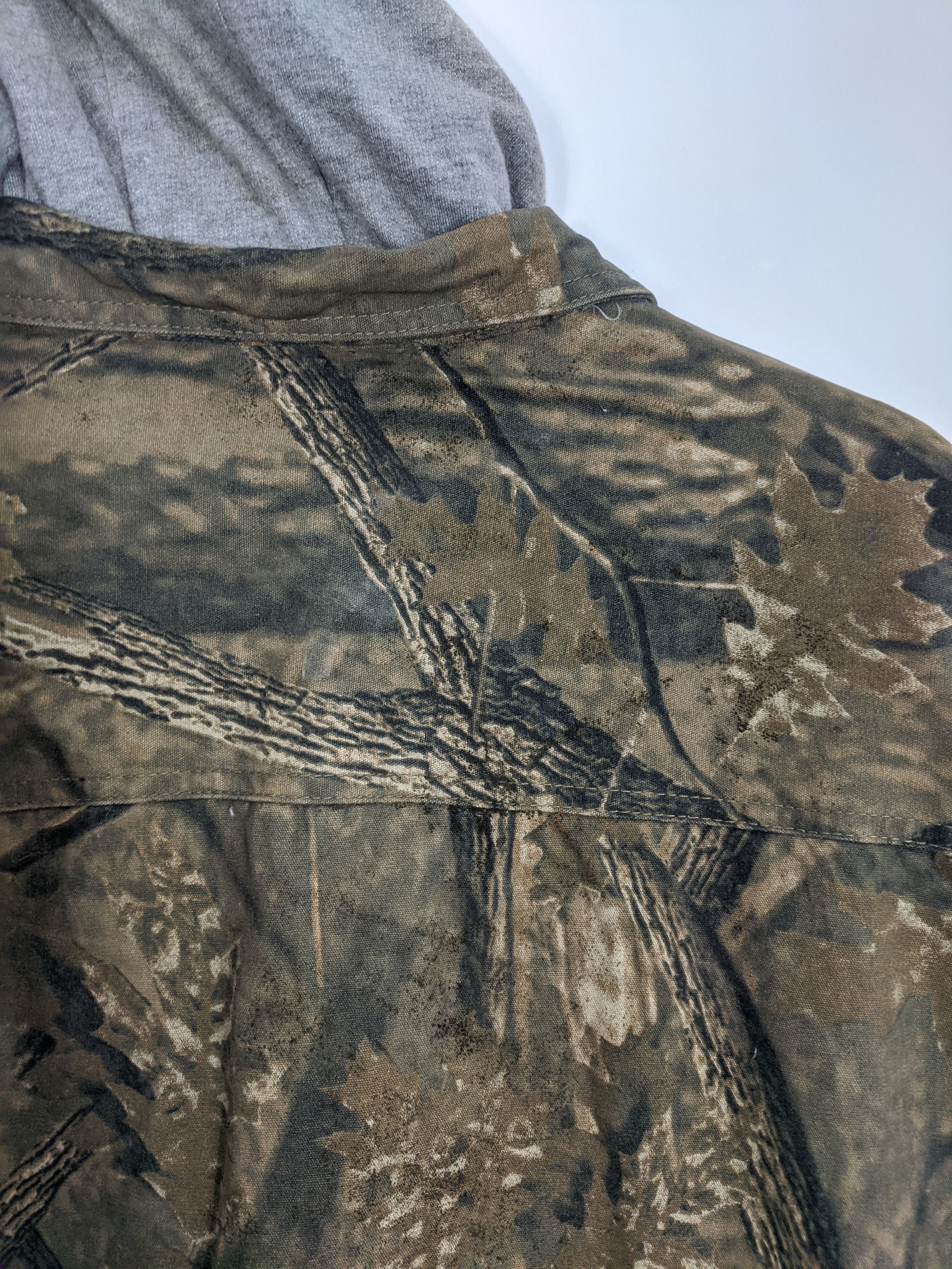 Faded Glory × Vintage Vintage Faded Glory Blank Forest Camo Hoodie Jumper Size US XL / EU 56 / 4 - 13 Thumbnail