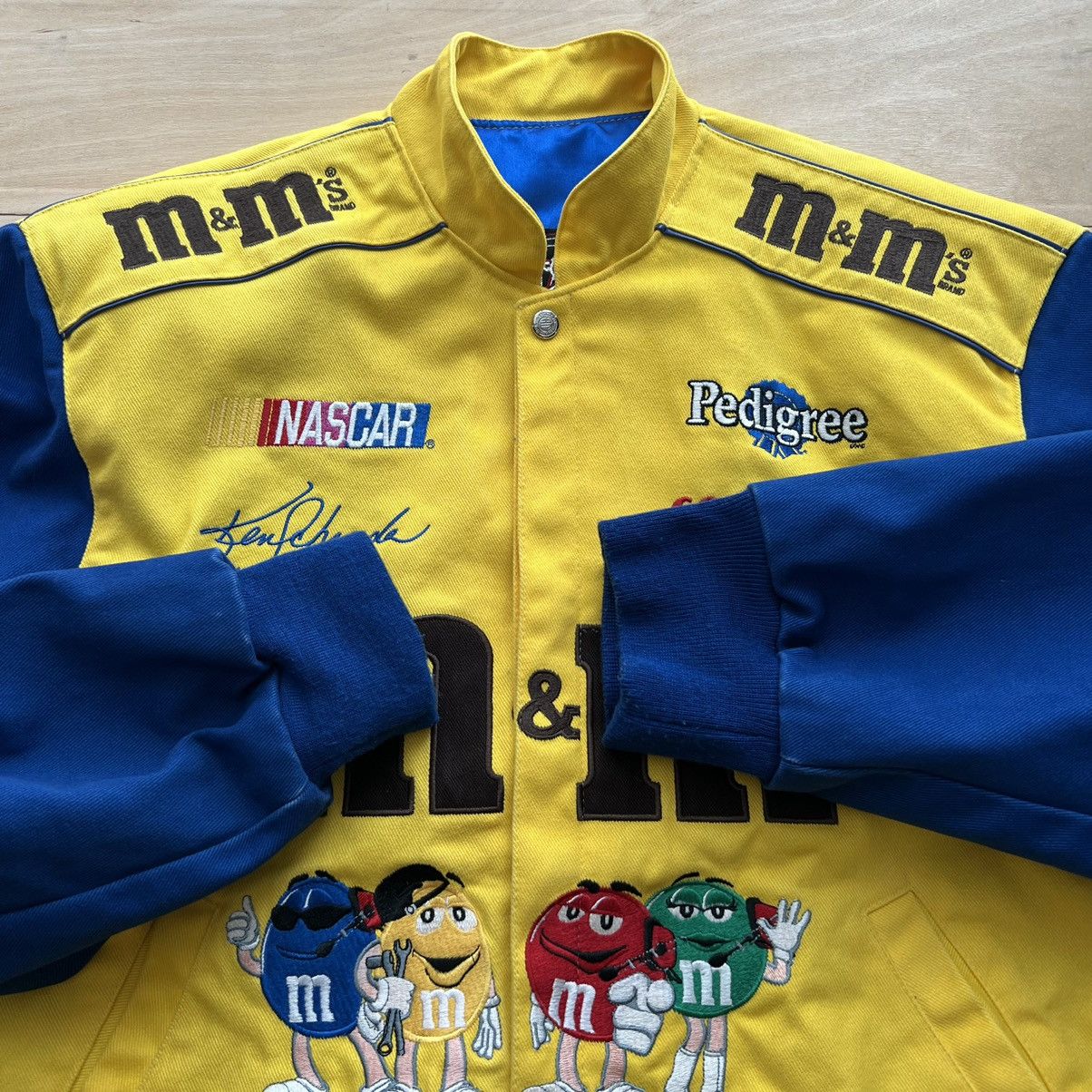 Vintage Vintage NASCAR M&M’s Racing Jacket M Ken Schrader JH Design