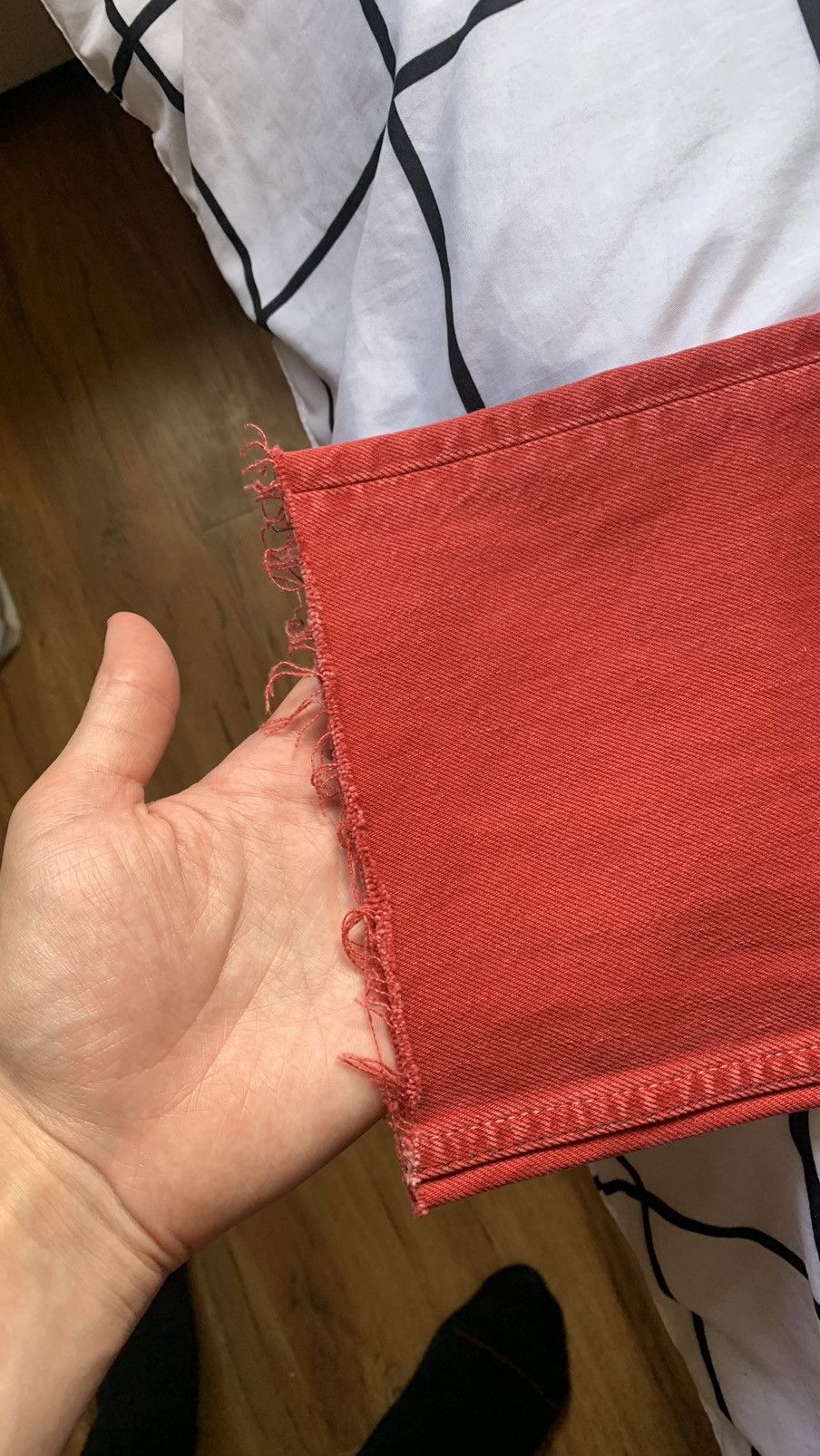 Helmut Lang Helmut Lang Red Dyed Masc Jeans Size US 32 / EU 48 - 2 Thumbnail