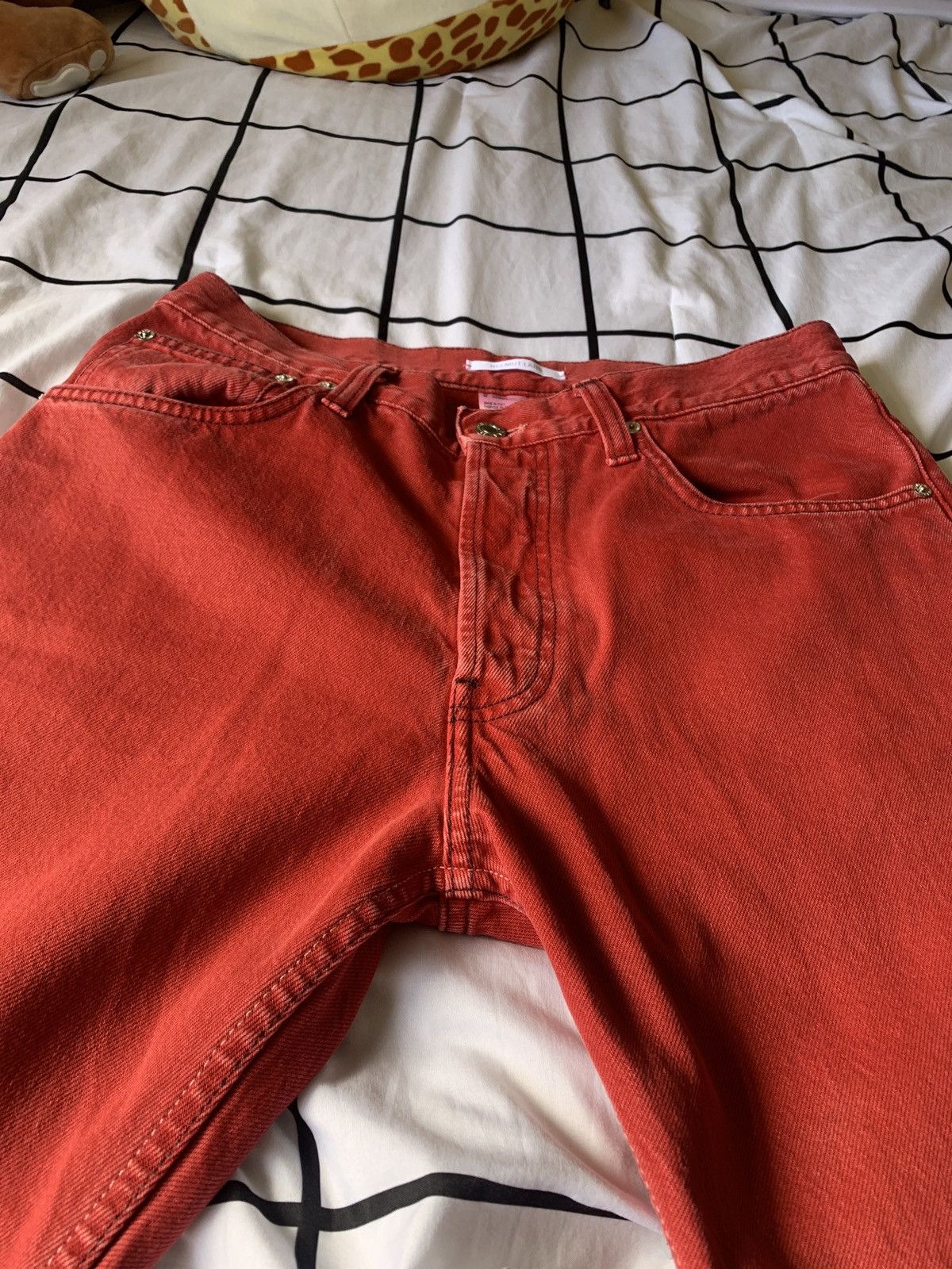 Helmut Lang Helmut Lang Red Dyed Masc Jeans Size US 32 / EU 48 - 12 Thumbnail