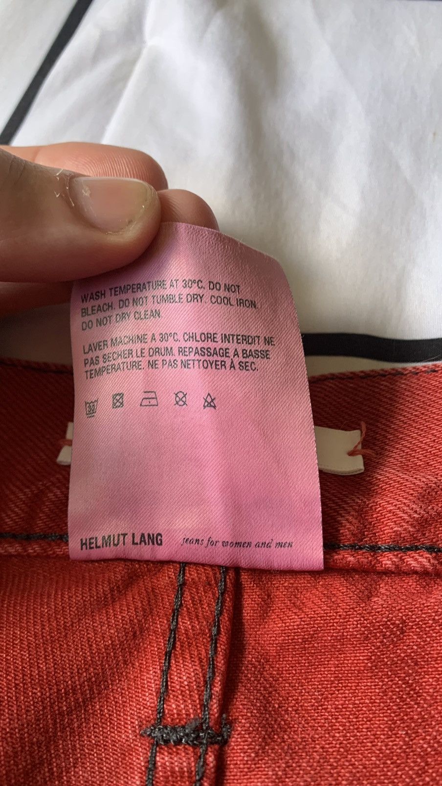 Helmut Lang Helmut Lang Red Dyed Masc Jeans Size US 32 / EU 48 - 8 Thumbnail