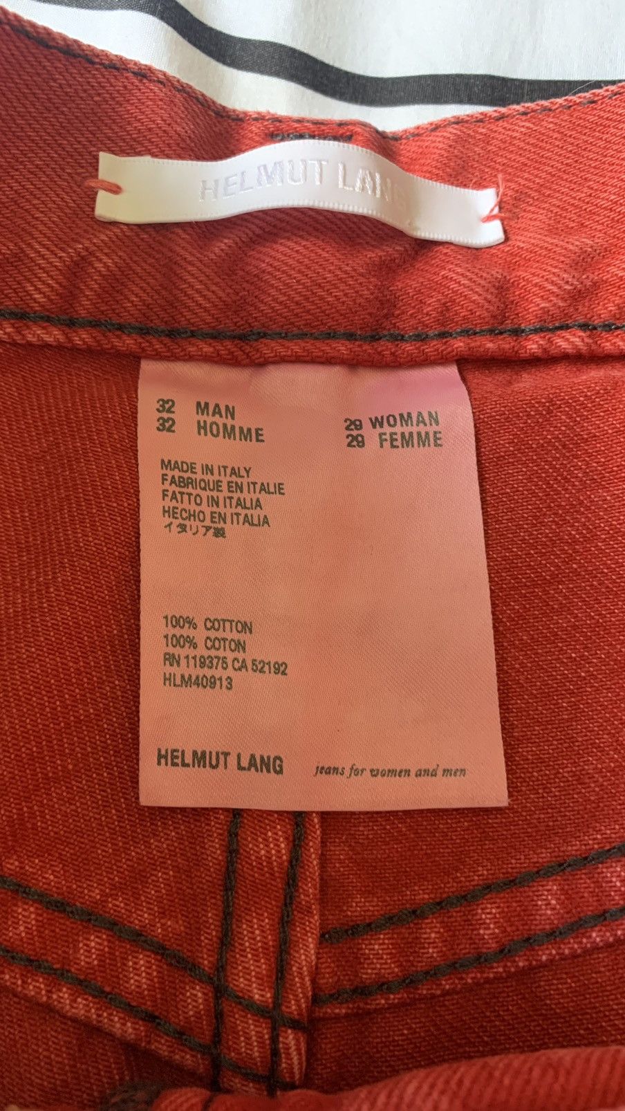 Helmut Lang Helmut Lang Red Dyed Masc Jeans Size US 32 / EU 48 - 7 Thumbnail