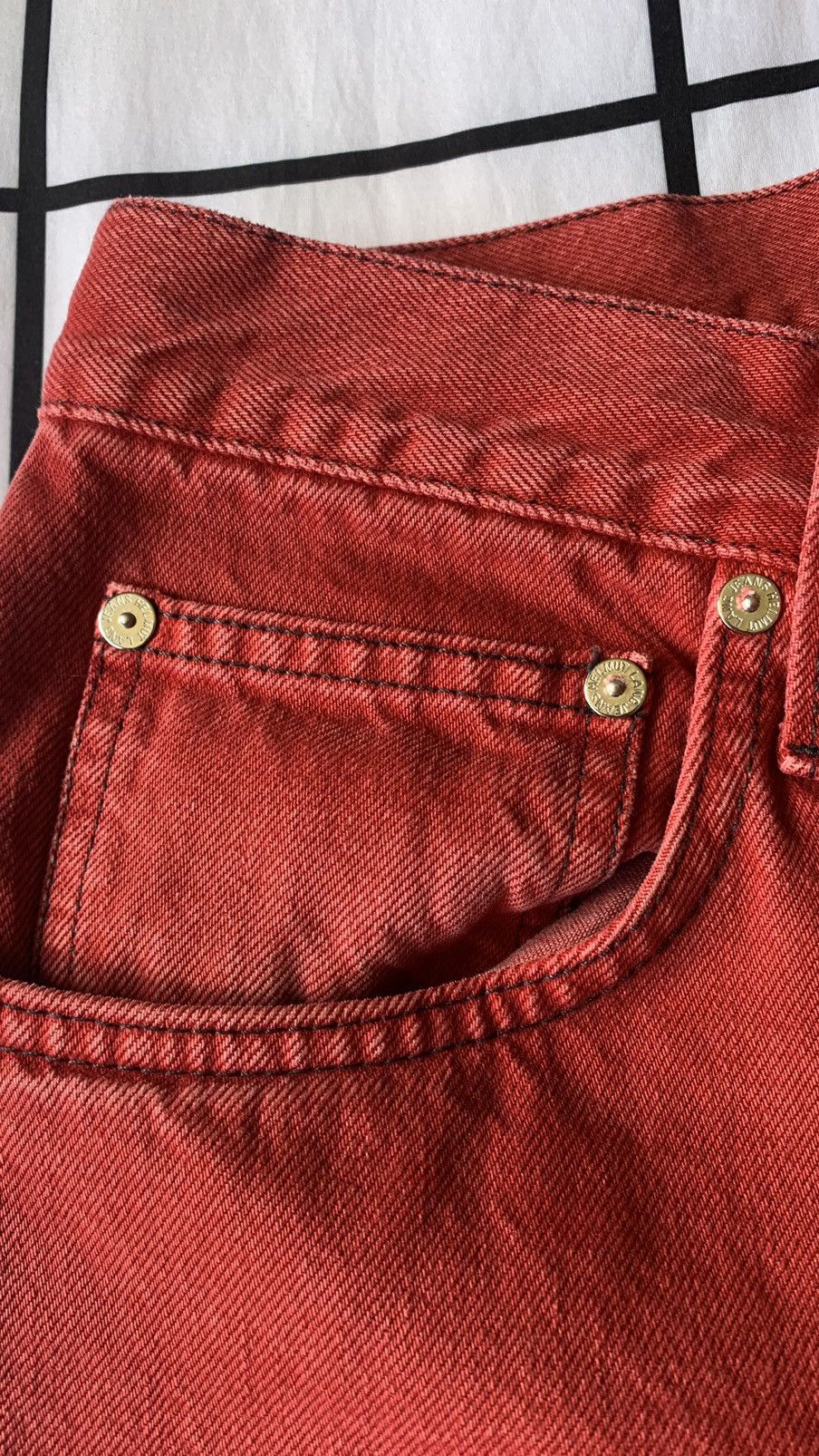 Helmut Lang Helmut Lang Red Dyed Masc Jeans Size US 32 / EU 48 - 5 Thumbnail