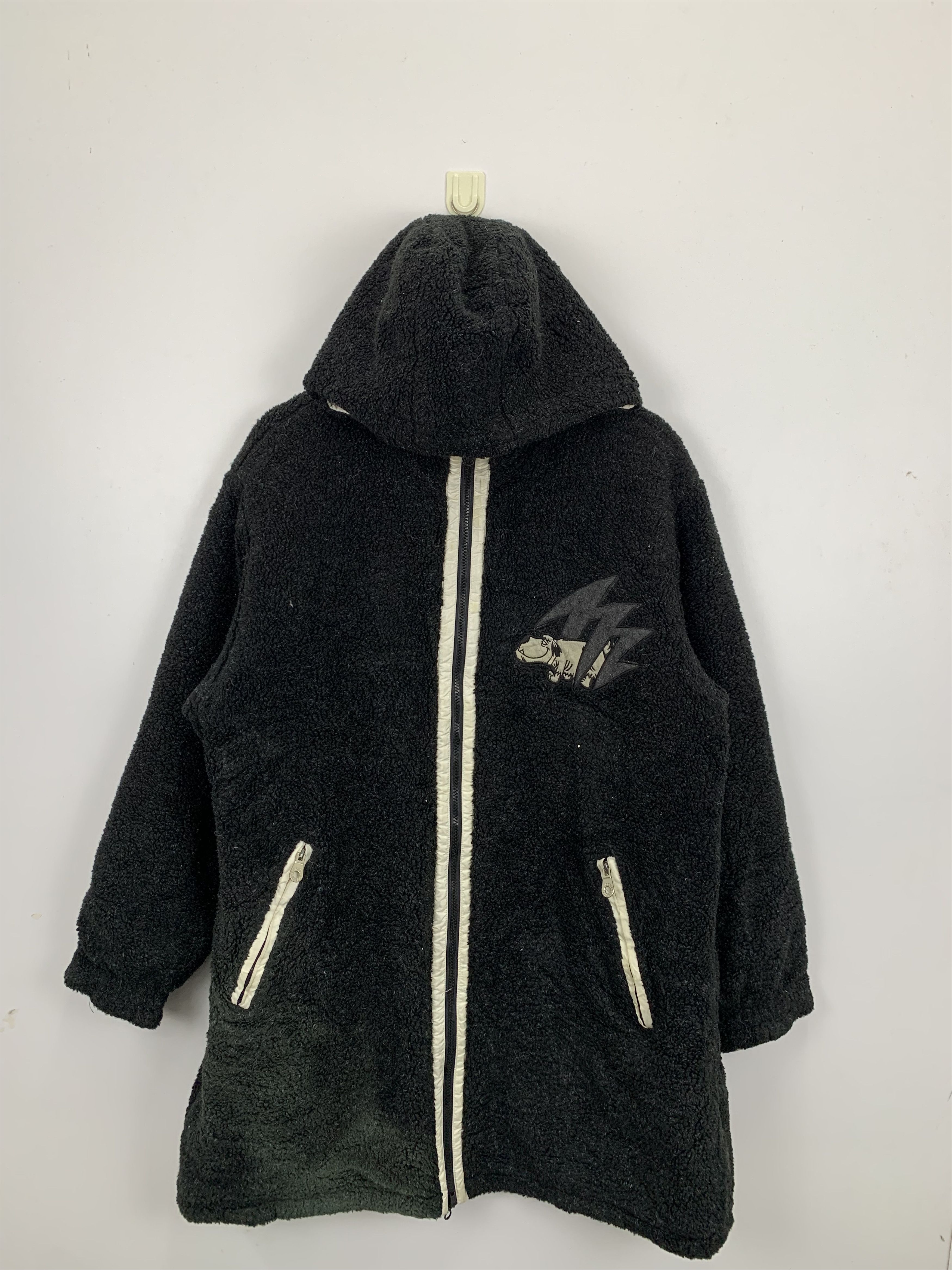 Japanese Brand × Vintage Vintage Ficce Jeans Reversible Hoodie Fleece Jacket Size US L / EU 52-54 / 3 - 2 Thumbnail