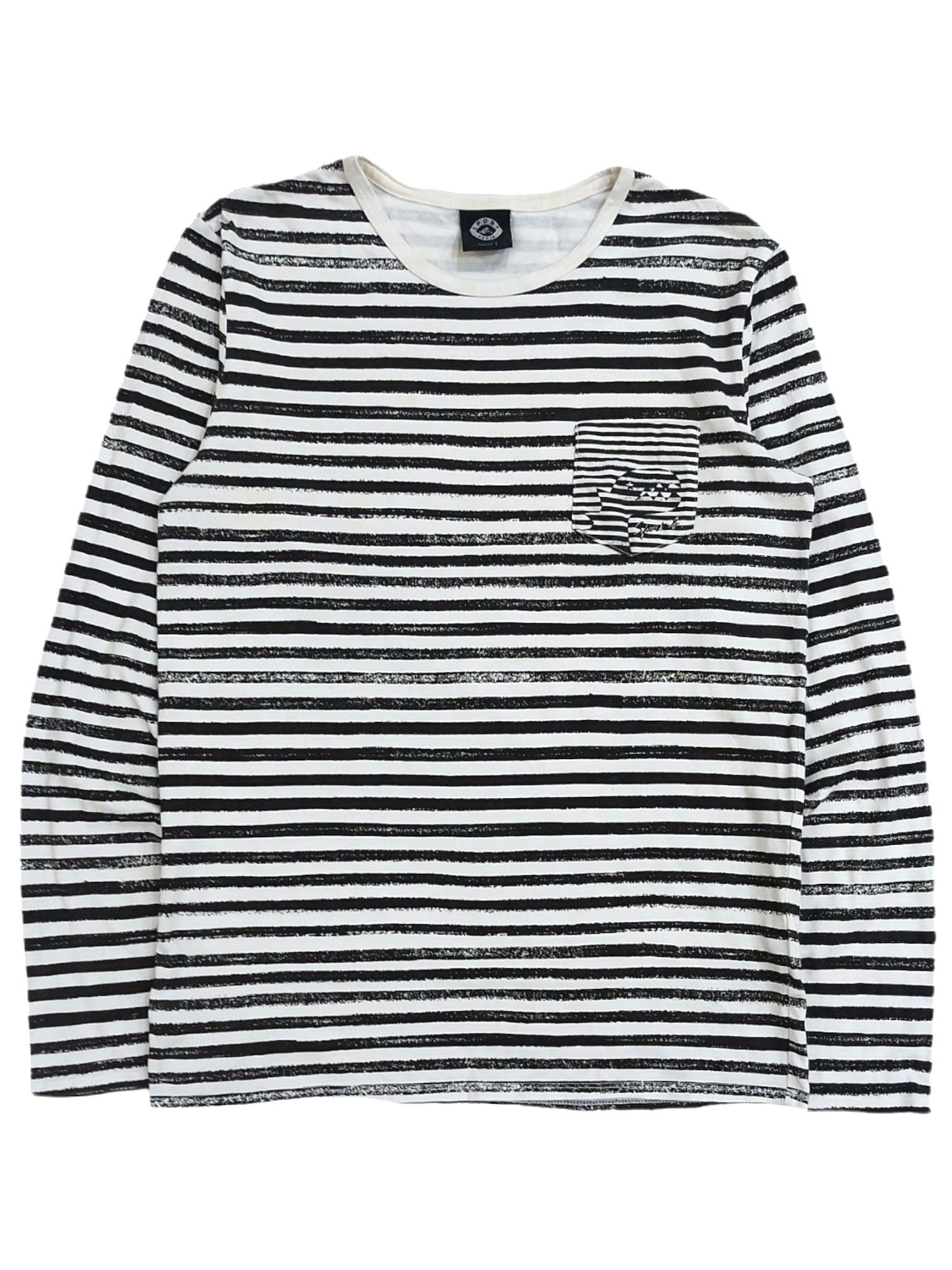 Designer × agnes b. RARE! AGNES B. PARIS SPORT STRIPED L/SLEEVE POCKET Size US S / EU 44-46 / 1 - 1 Thumbnail