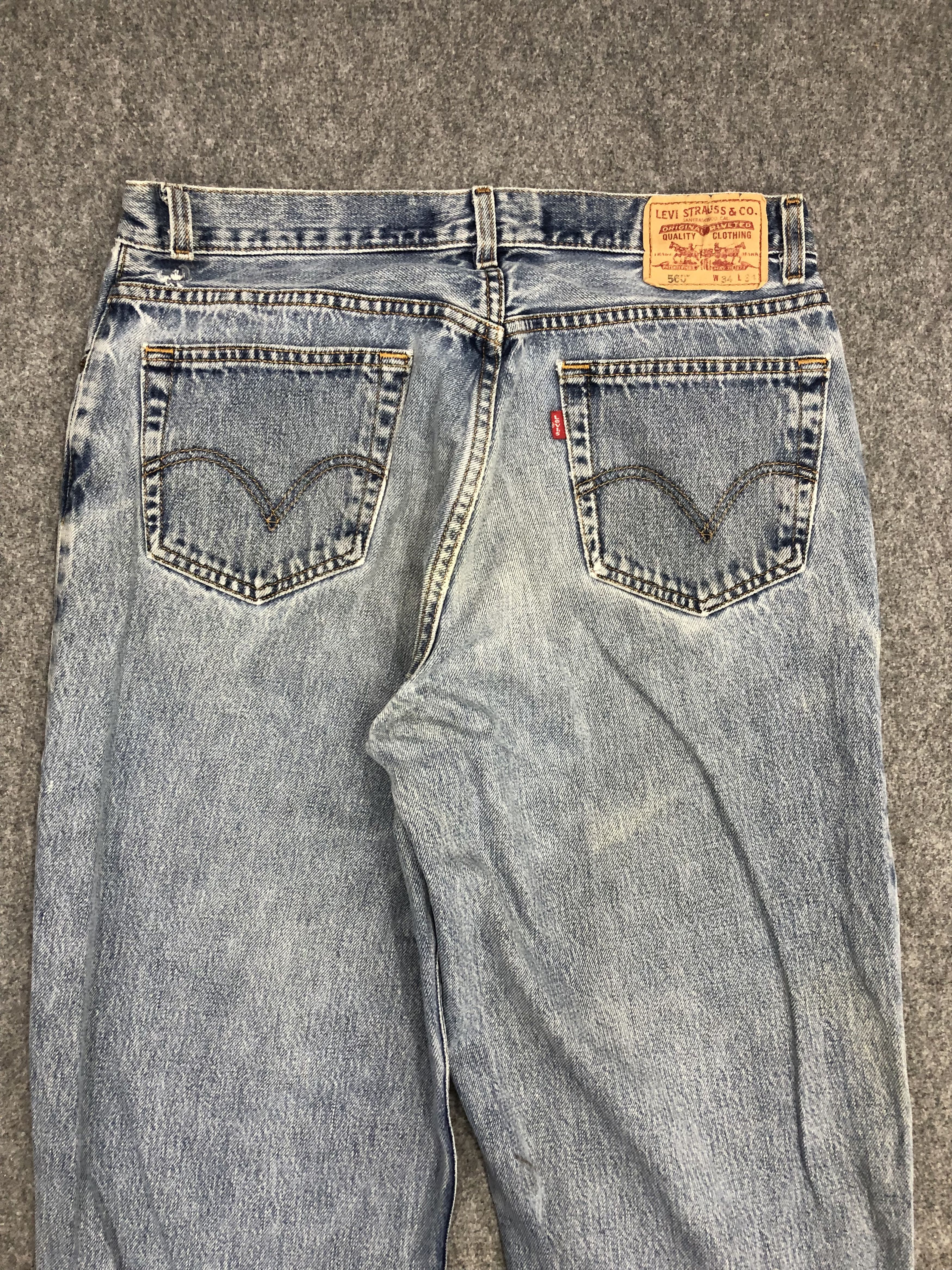 Levi's Vintage Levis 560 Jeans DP0962 Size US 35 - 4 Thumbnail