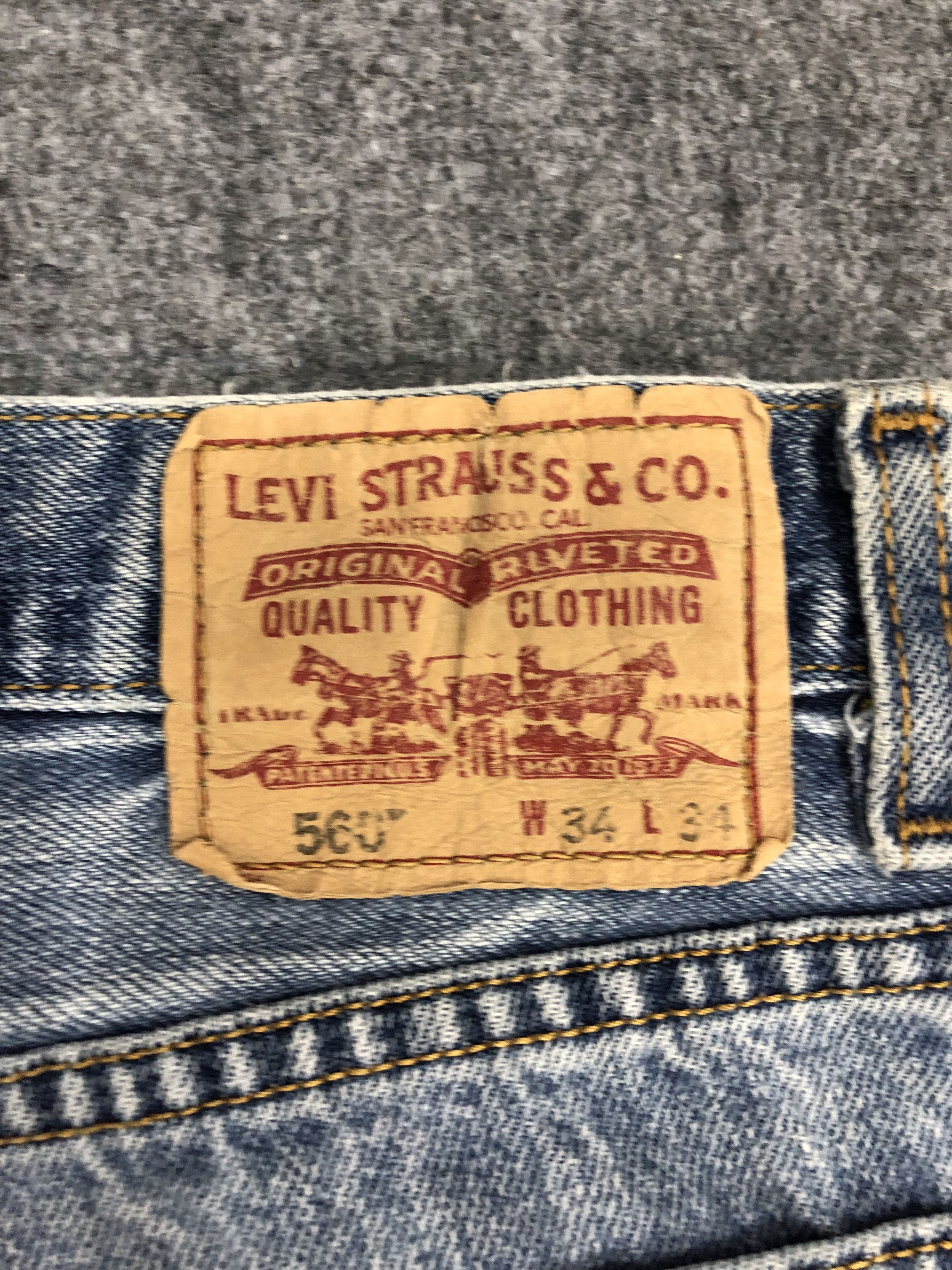 Levi's Vintage Levis 560 Jeans DP0962 Size US 35 - 5 Thumbnail