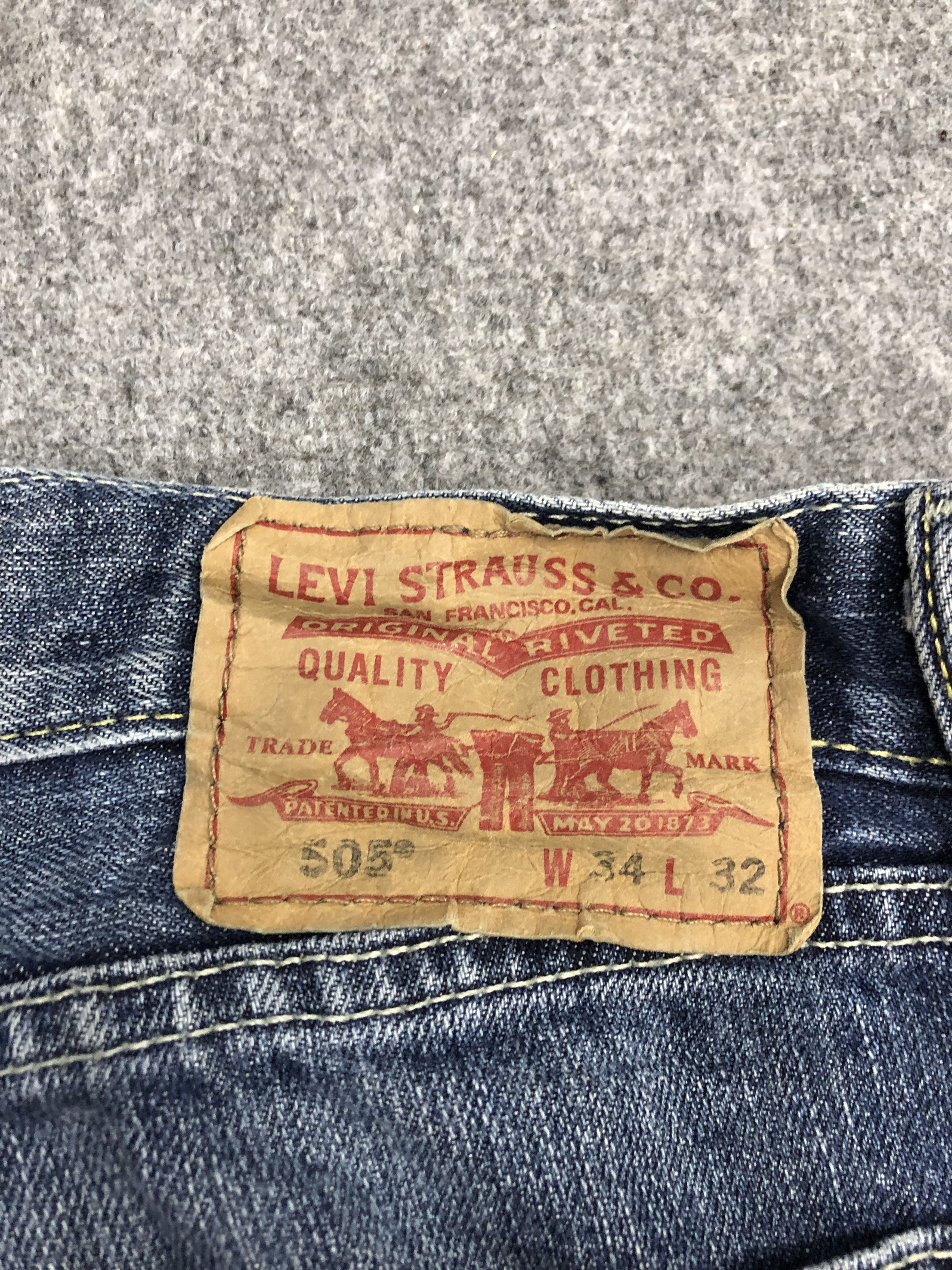 Levi's Vintage Levis 505 Jeans DP0958 Size US 35 - 5 Thumbnail
