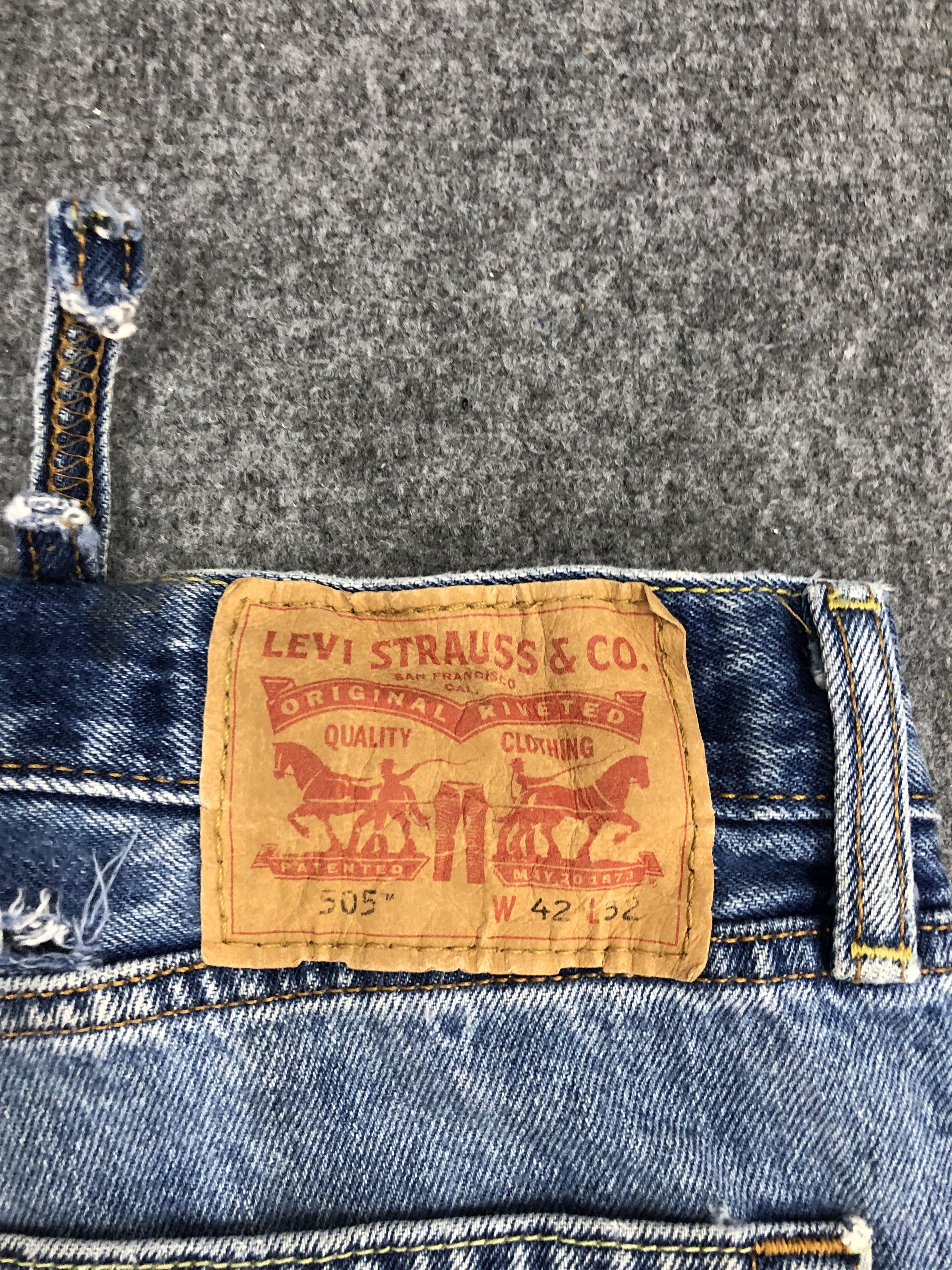 Levi's Vintage Levis 505 Light Wash Jeans DP0957 Size US 42 / EU 58 - 5 Thumbnail