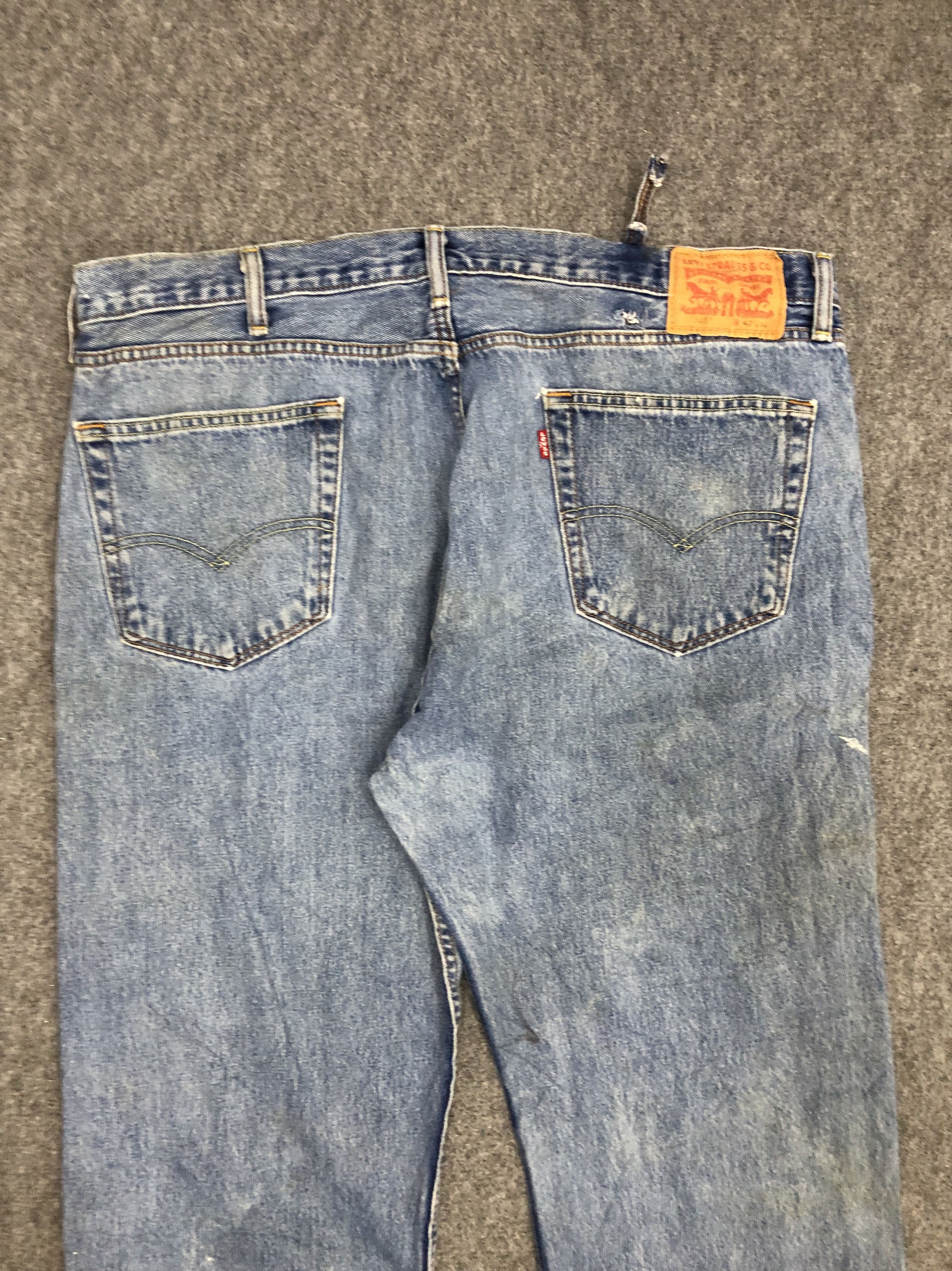 Levi's Vintage Levis 505 Light Wash Jeans DP0957 Size US 42 / EU 58 - 4 Thumbnail