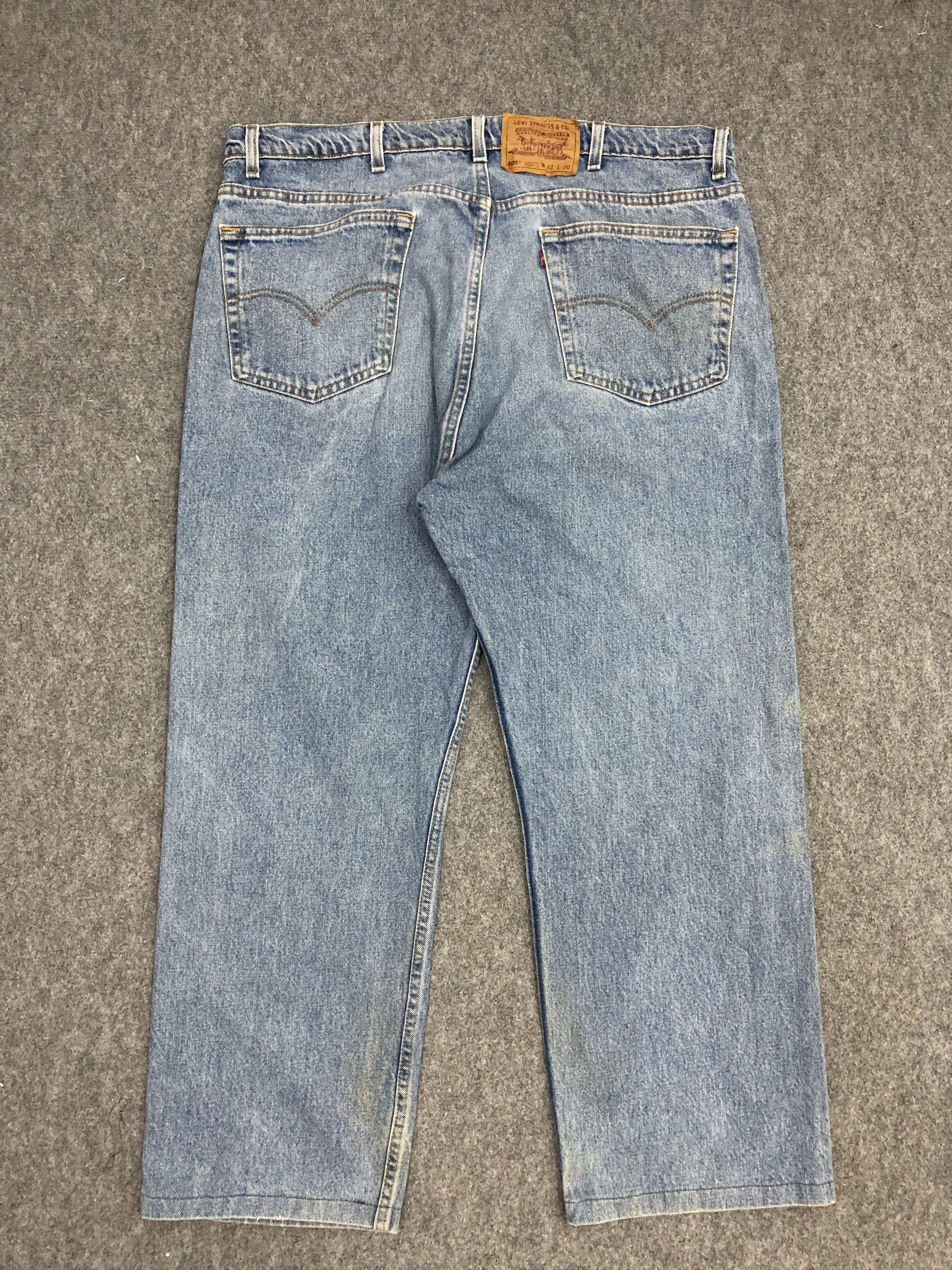Levi's Vintage Levis 505 Light Wash Jeans DP0956 Size US 41 - 2 Thumbnail