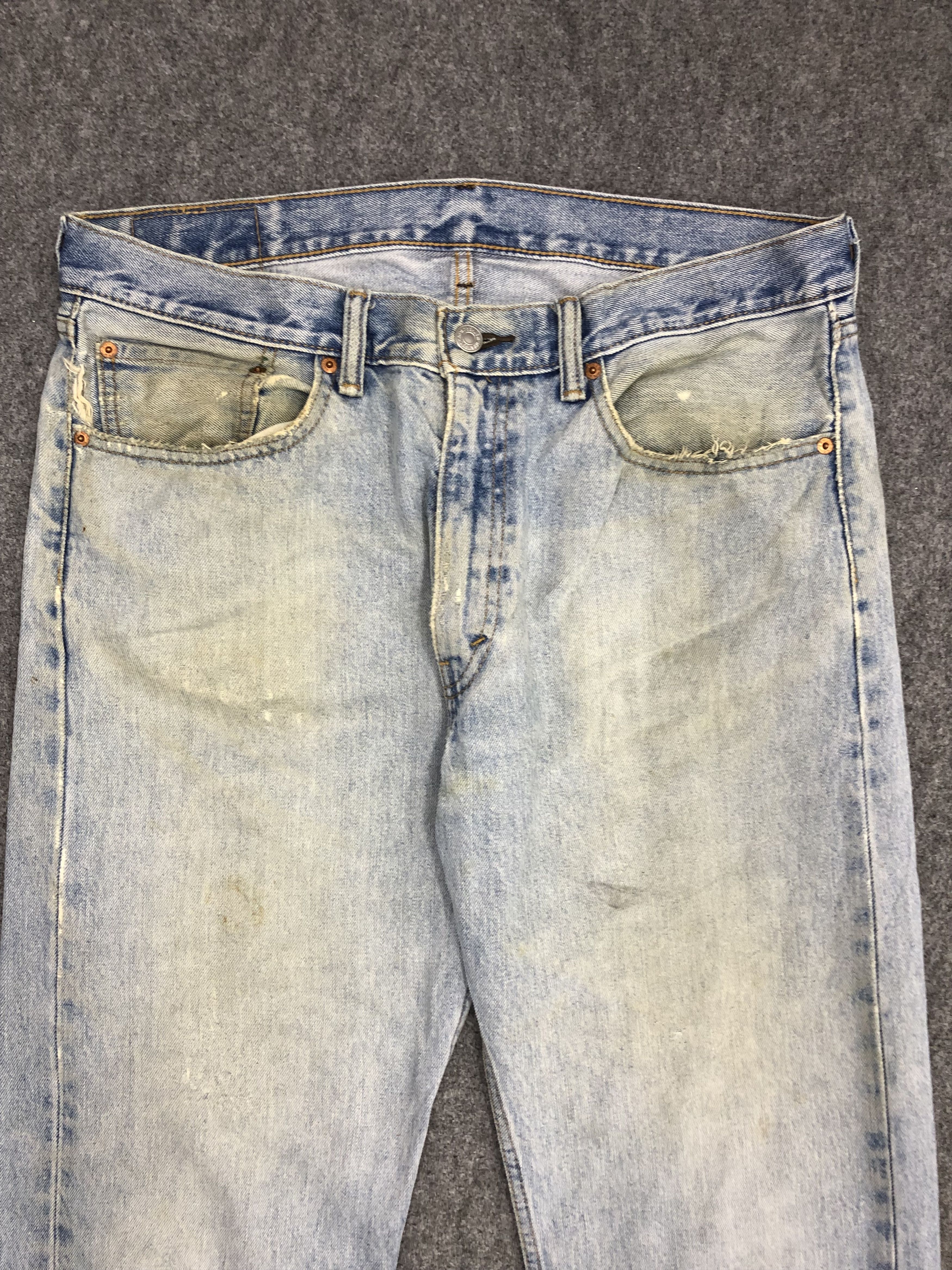 Levi's Vintage Levis 505 Light Wash Jeans DP0955 Size US 36 / EU 52 - 2 Thumbnail