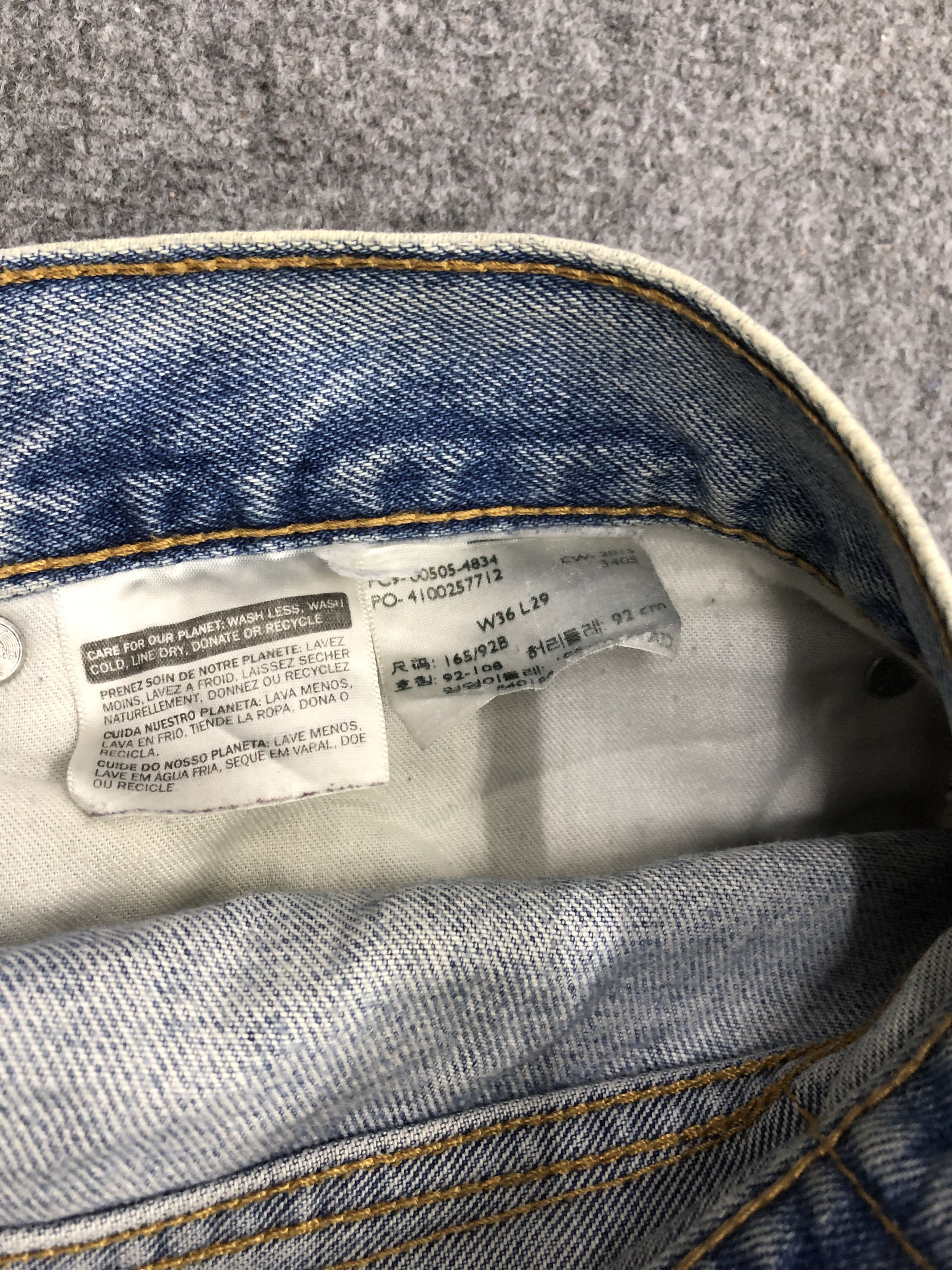 Levi's Vintage Levis 505 Light Wash Jeans DP0955 Size US 36 / EU 52 - 6 Thumbnail