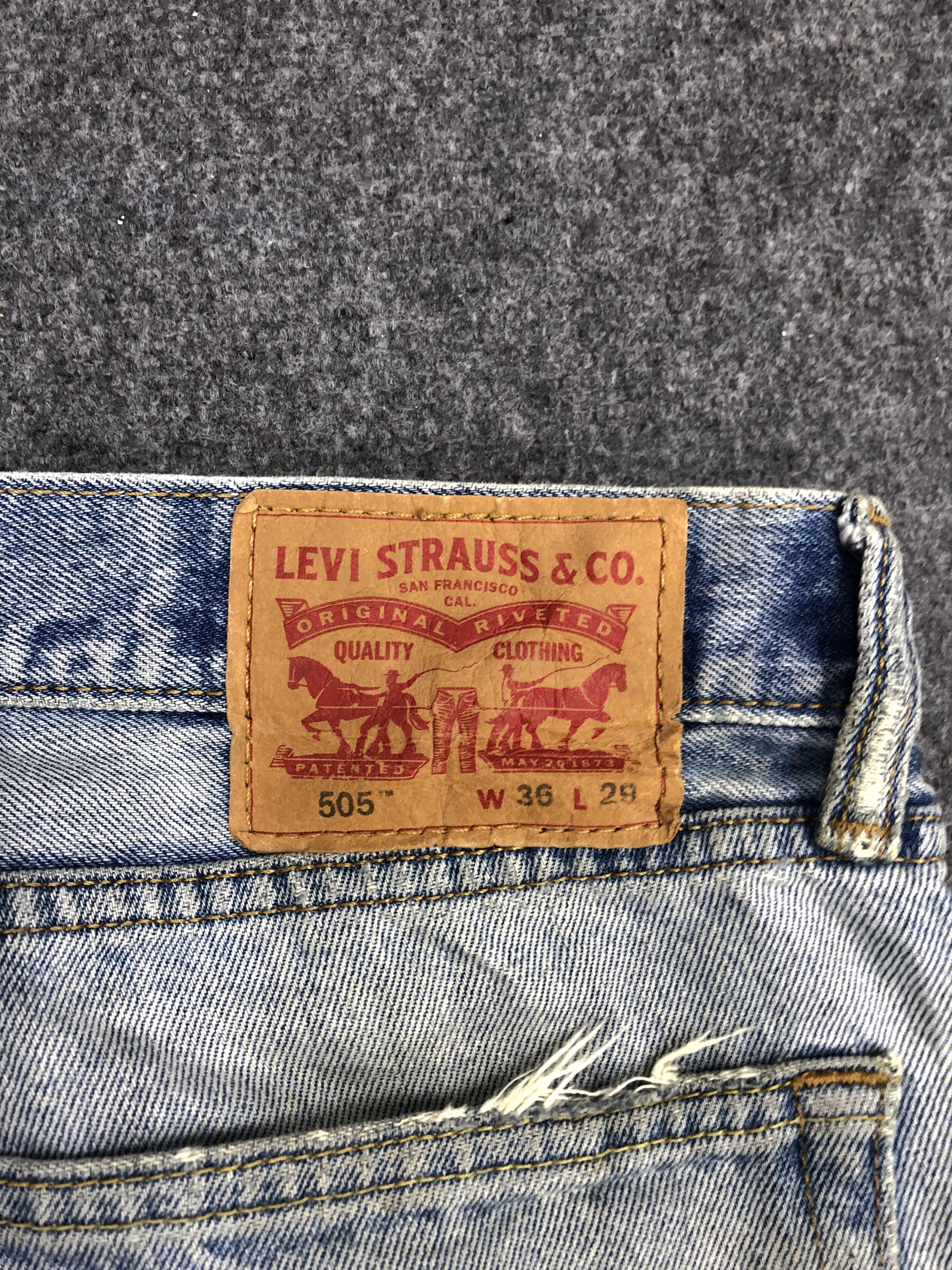 Levi's Vintage Levis 505 Light Wash Jeans DP0955 Size US 36 / EU 52 - 5 Thumbnail