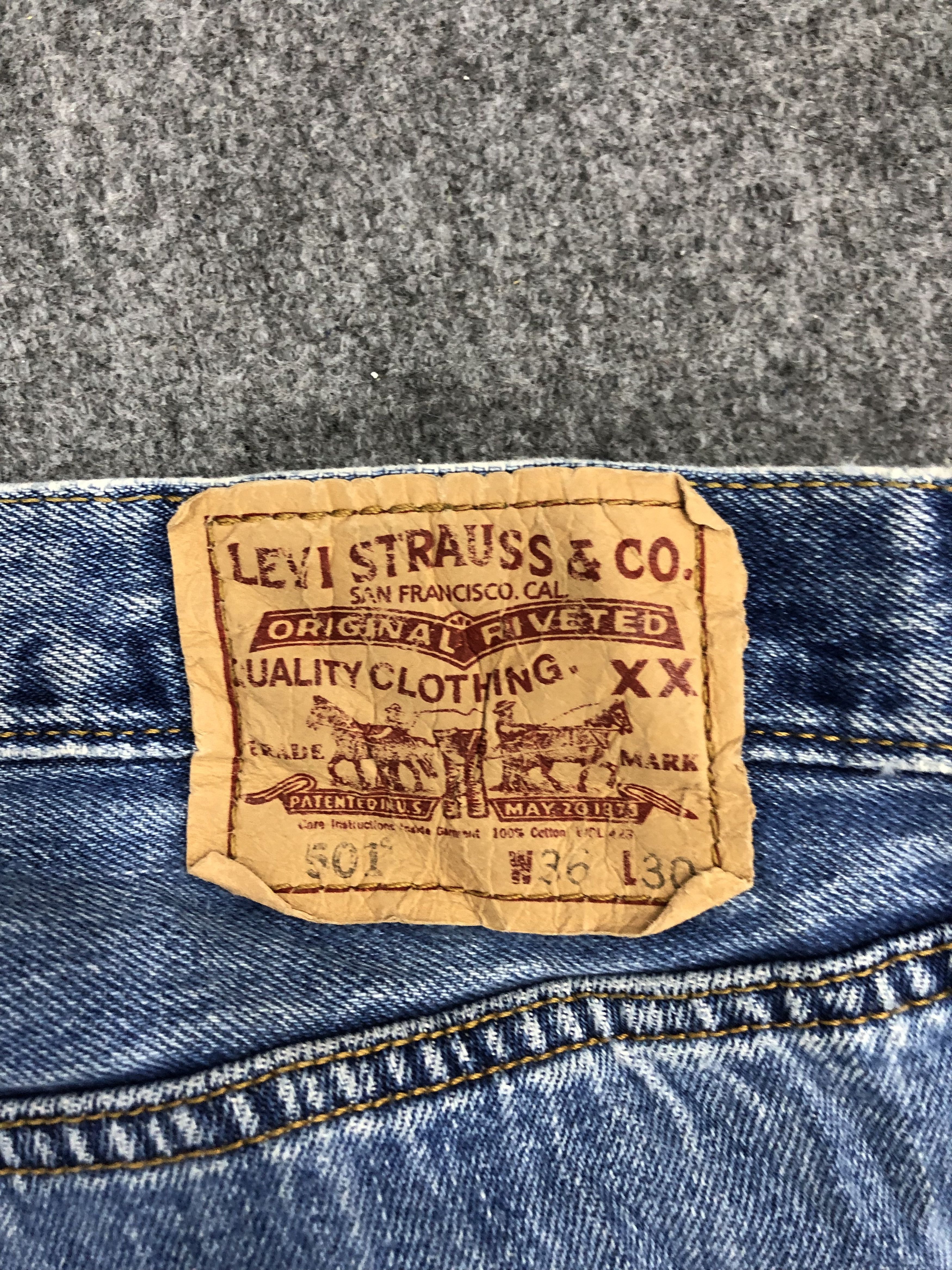 Levi's Vintage Levis 501 Light Wash Jeans DP0981 Size US 36 / EU 52 - 5 Thumbnail