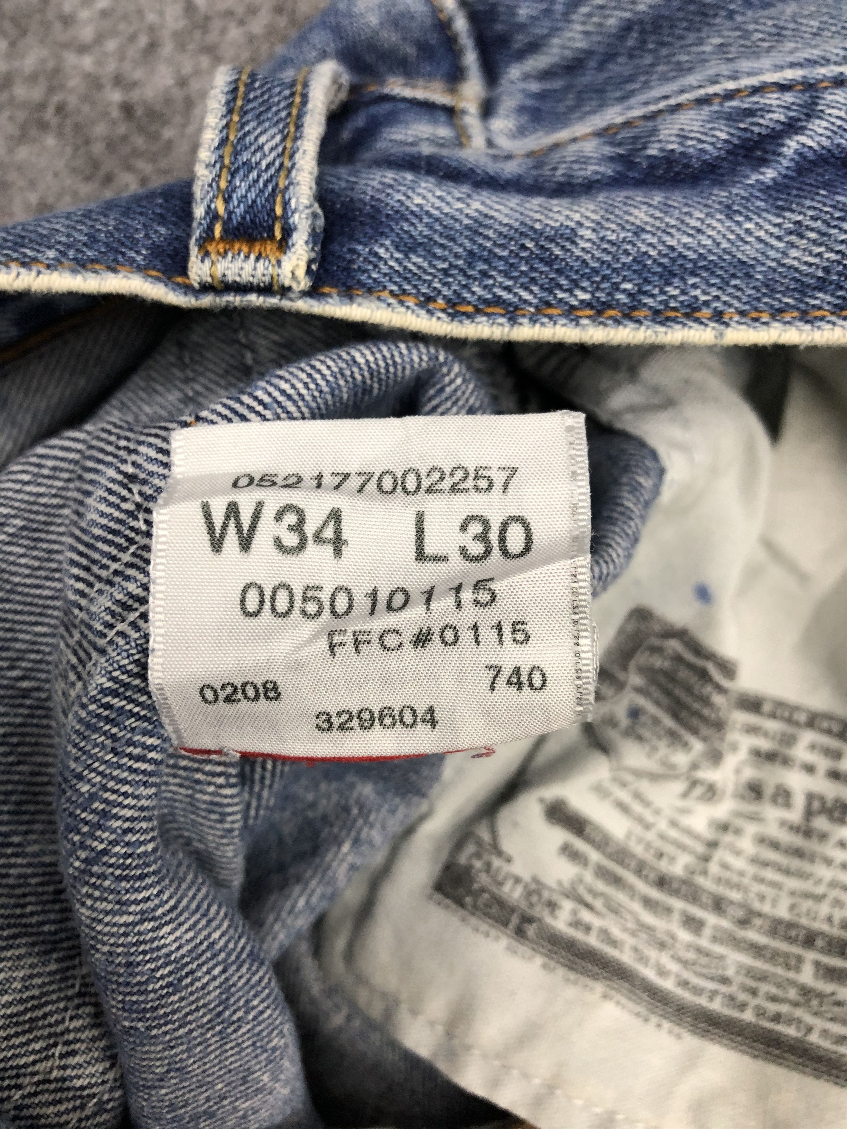 Levi's Vintage 90s Levis 501 Light Wash Jeans DP0980 Size US 33 - 6 Thumbnail