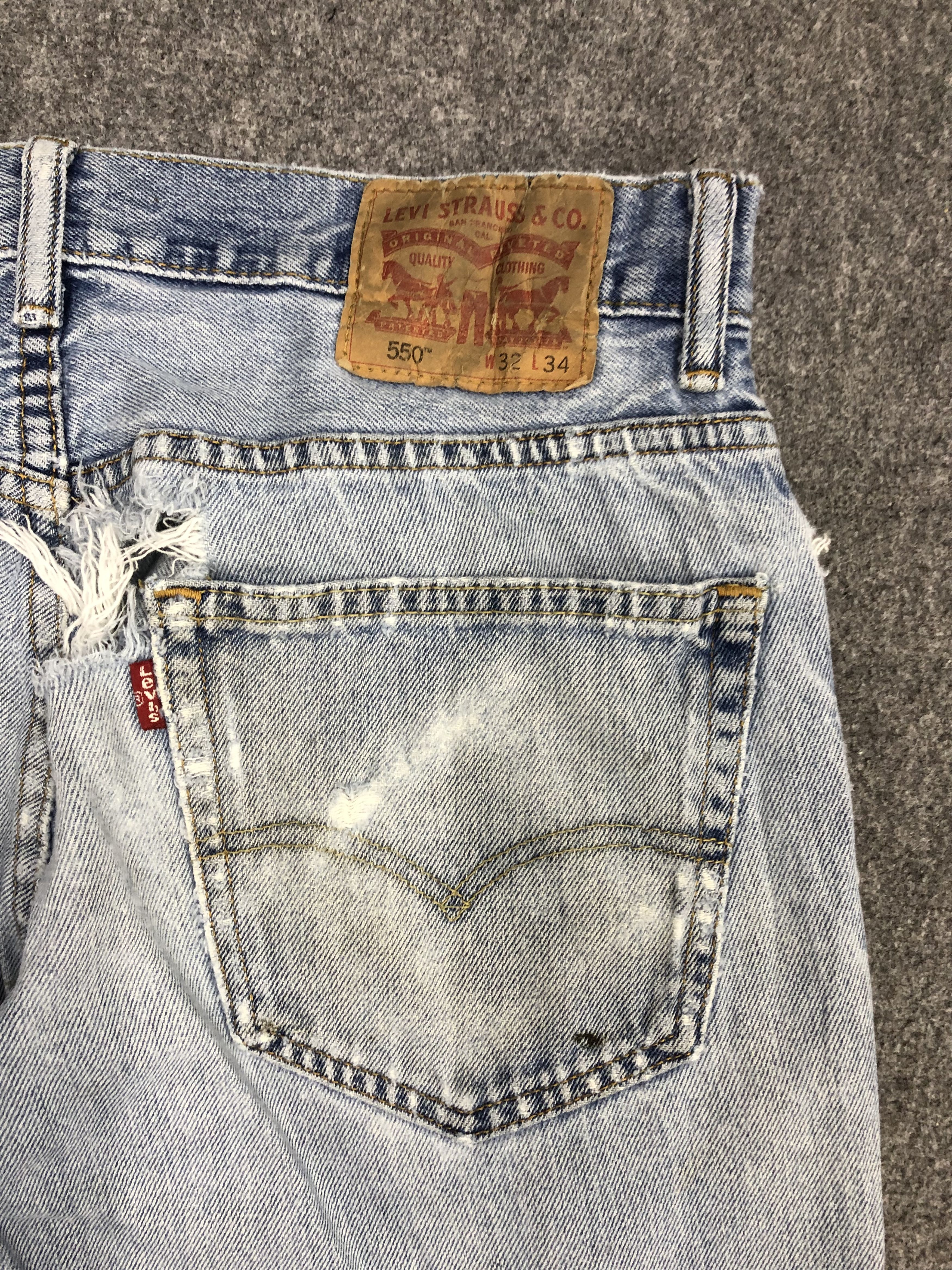 Levi's × Vintage Vintage Levis 550 Light Wash Jeans DP0972 Size US 33 - 14 Thumbnail