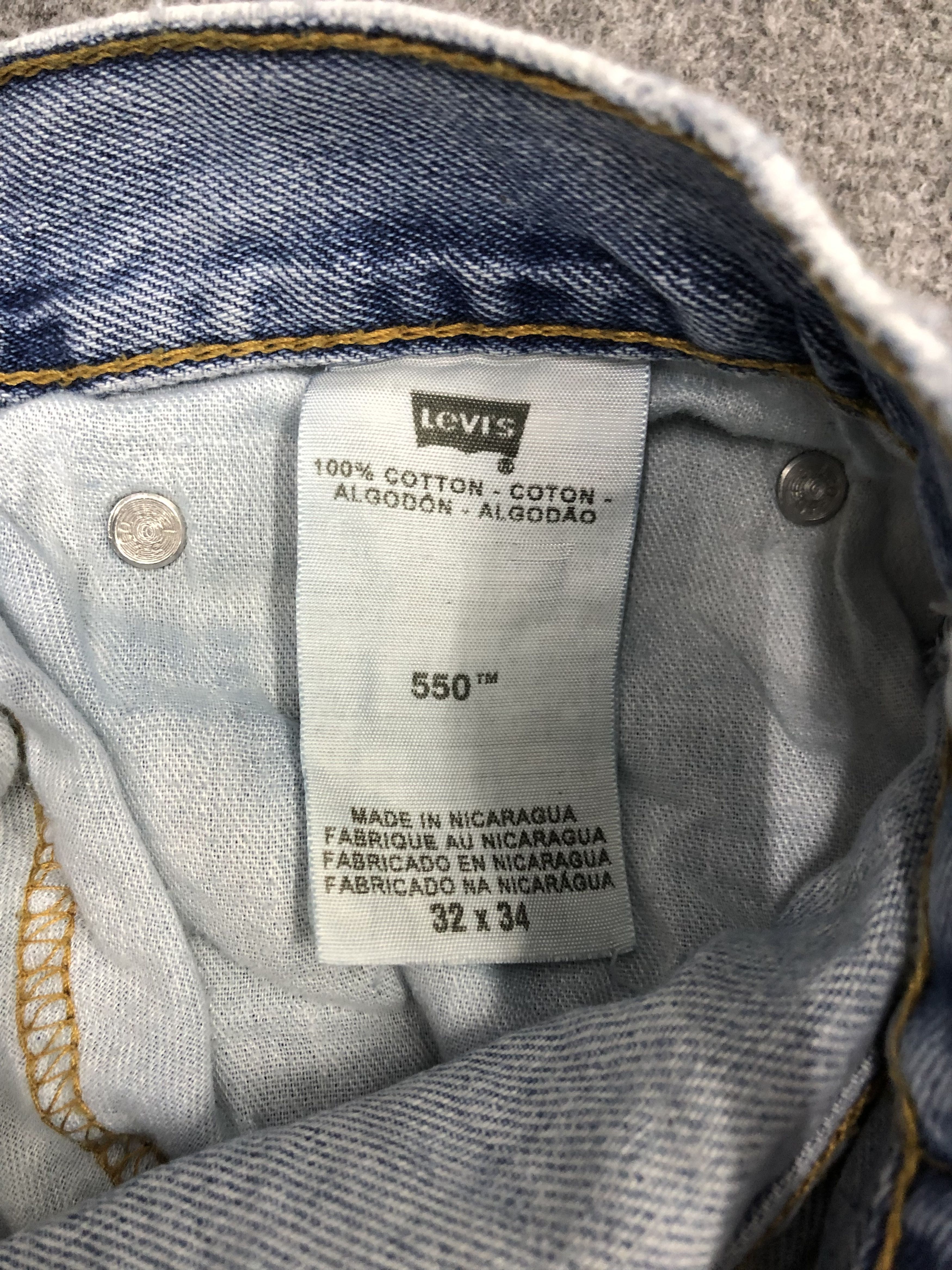 Levi's × Vintage Vintage Levis 550 Light Wash Jeans DP0972 Size US 33 - 6 Thumbnail
