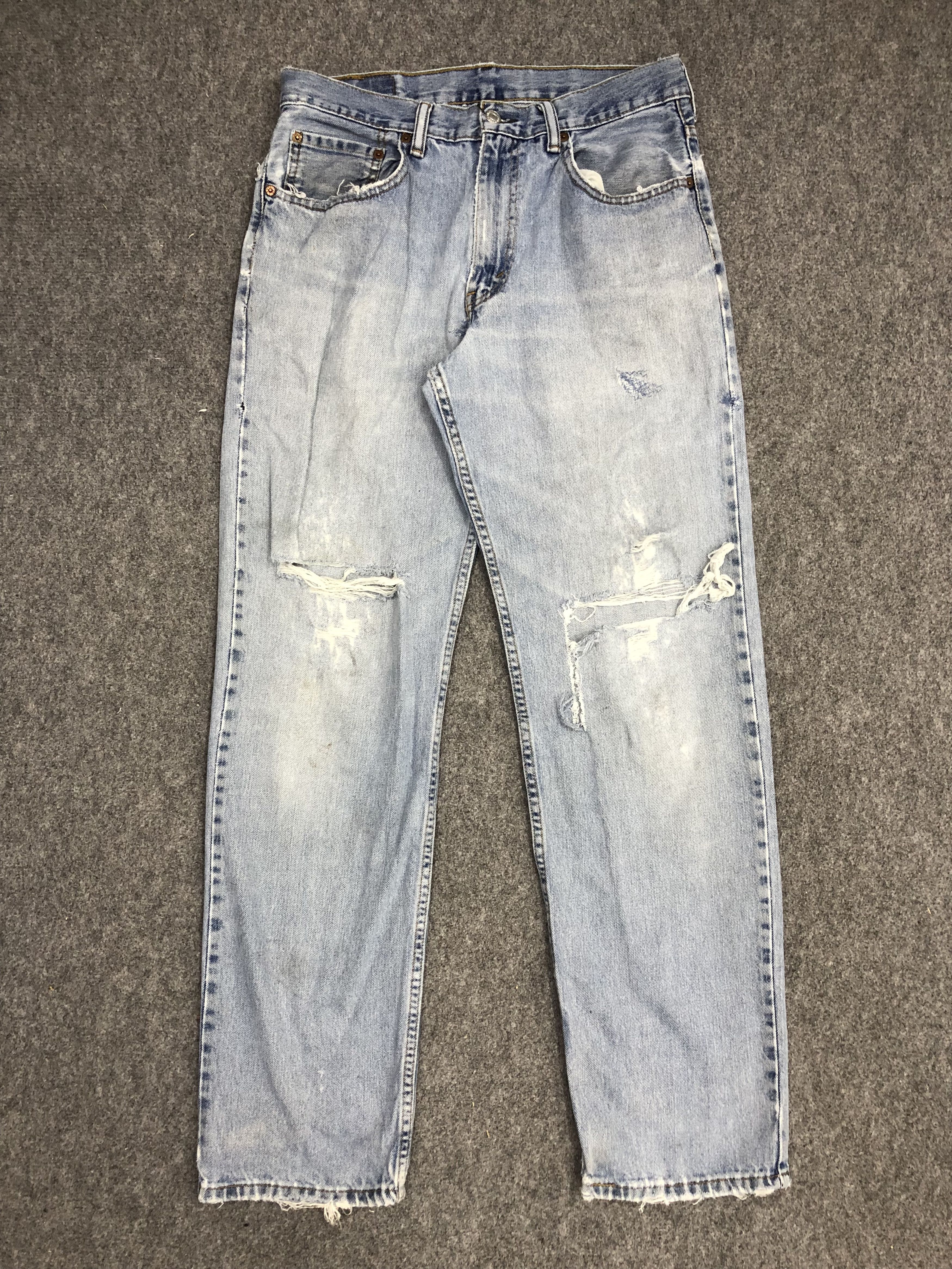 Levi's × Vintage Vintage Levis 550 Light Wash Jeans DP0972 Size US 33 - 1 Thumbnail