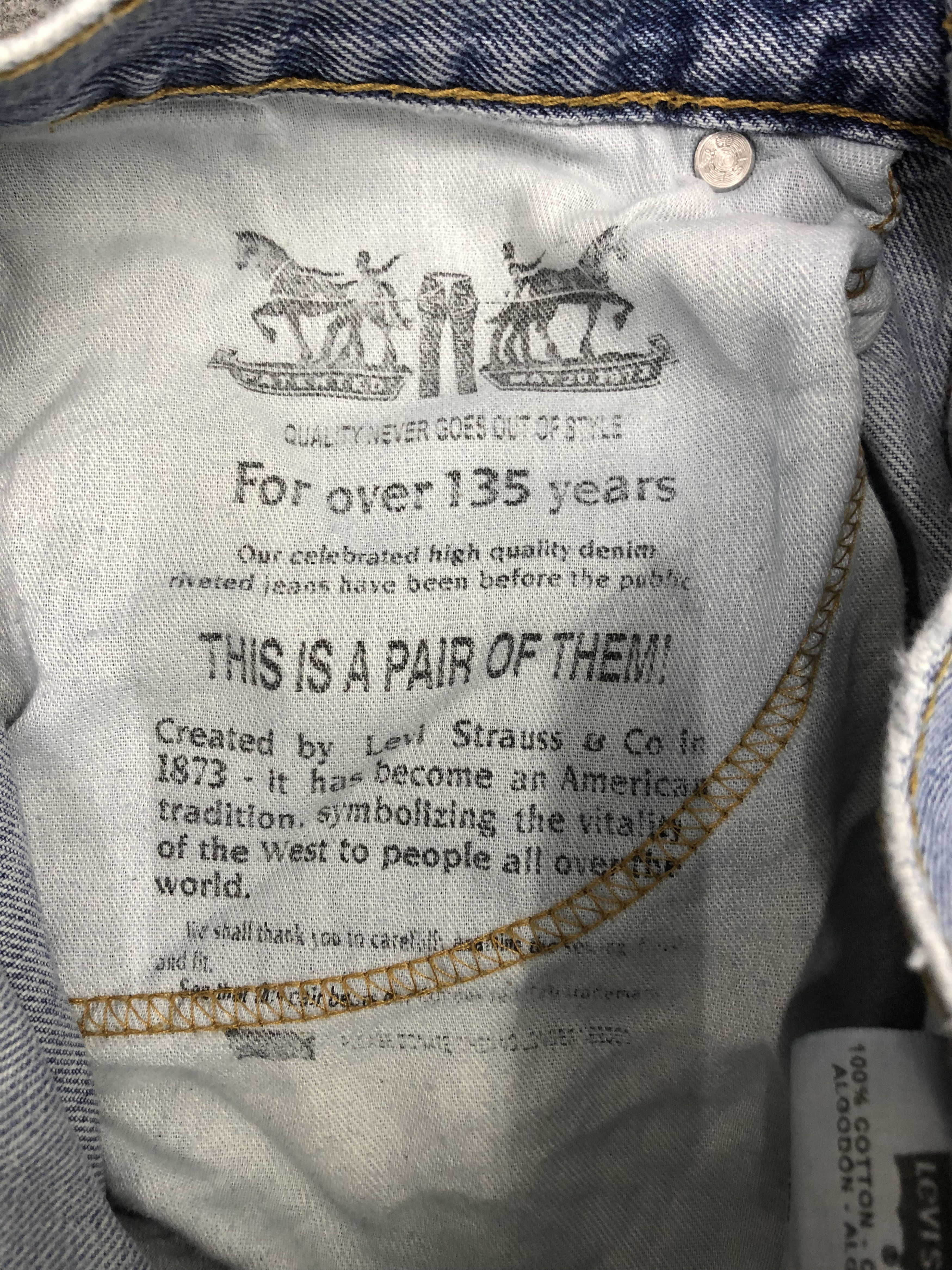 Levi's × Vintage Vintage Levis 550 Light Wash Jeans DP0972 Size US 33 - 16 Thumbnail