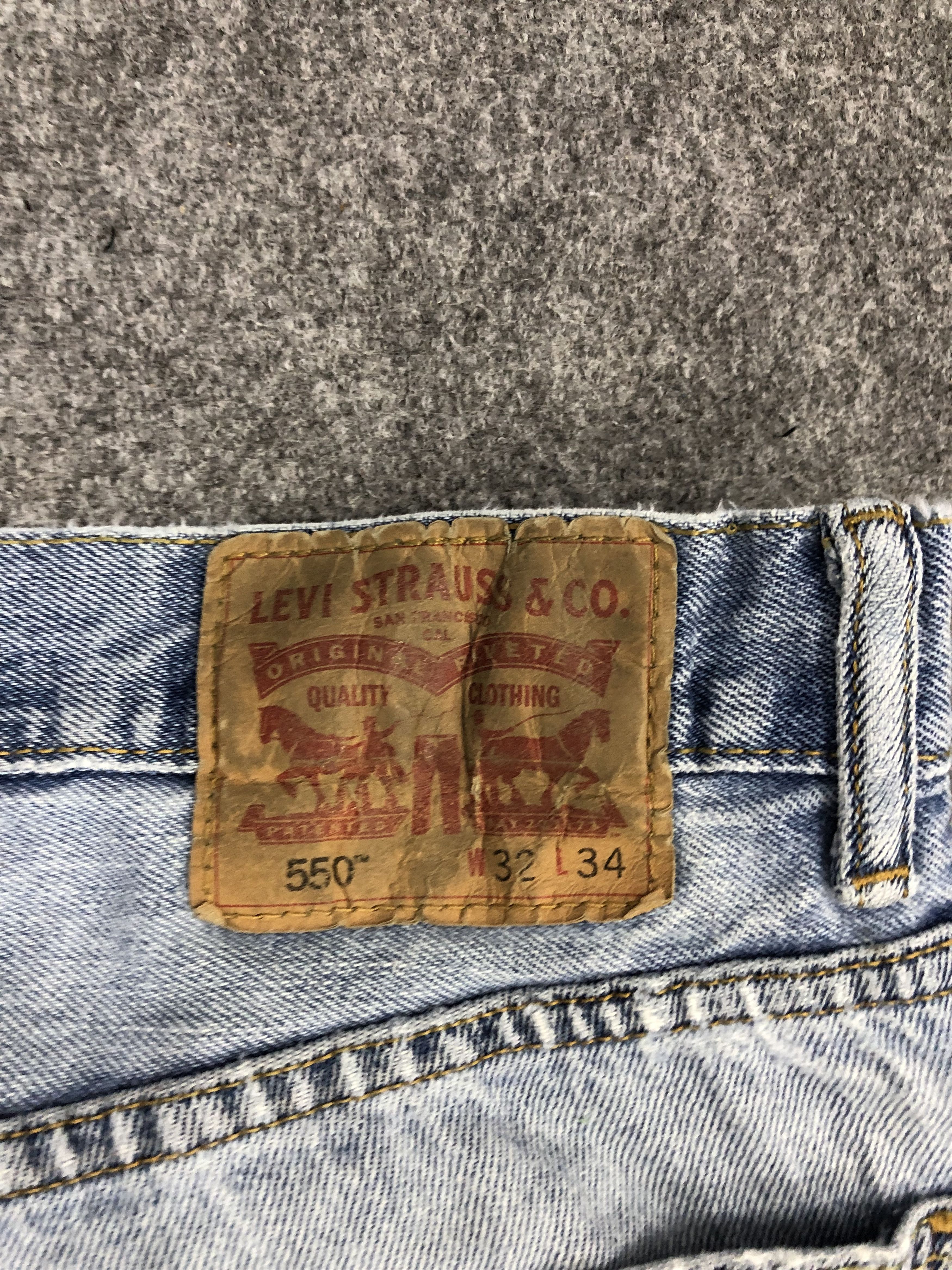 Levi's × Vintage Vintage Levis 550 Light Wash Jeans DP0972 Size US 33 - 5 Thumbnail