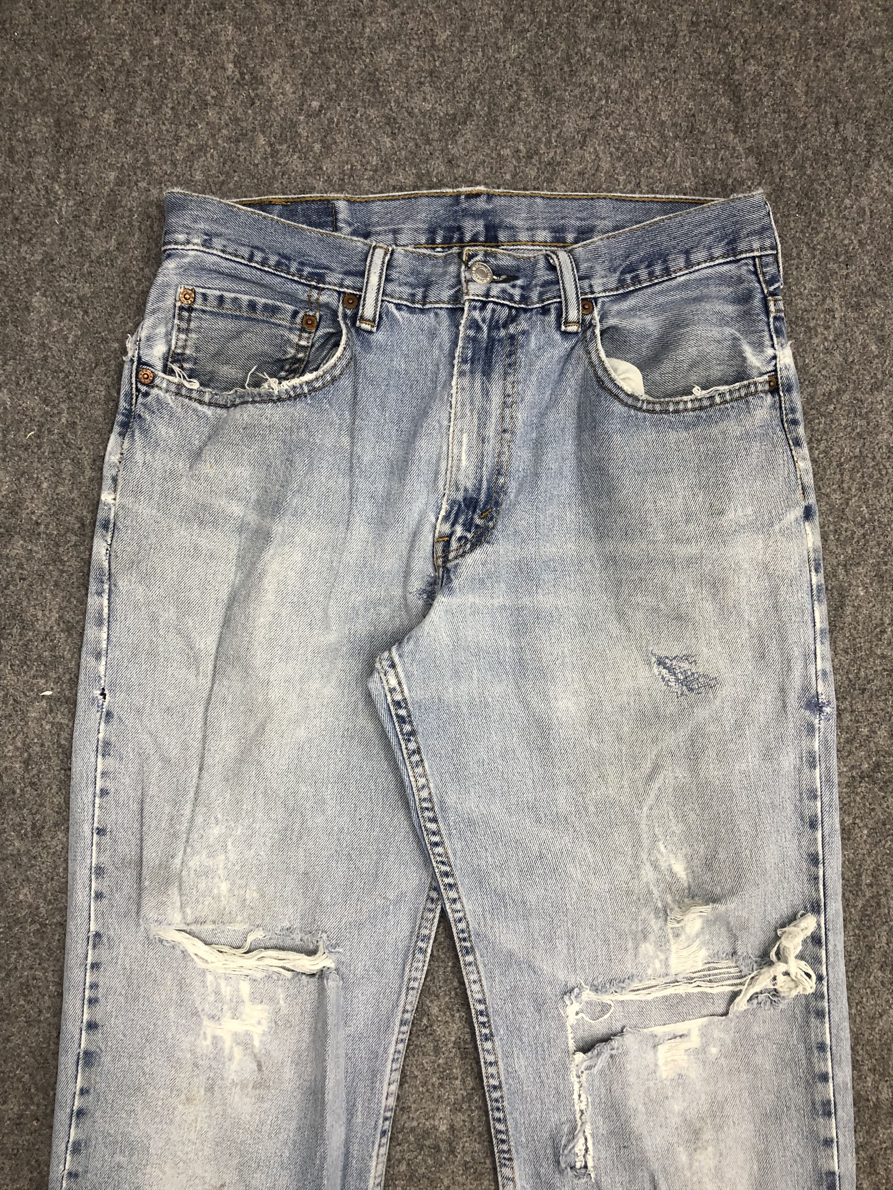 Levi's × Vintage Vintage Levis 550 Light Wash Jeans DP0972 Size US 33 - 2 Thumbnail