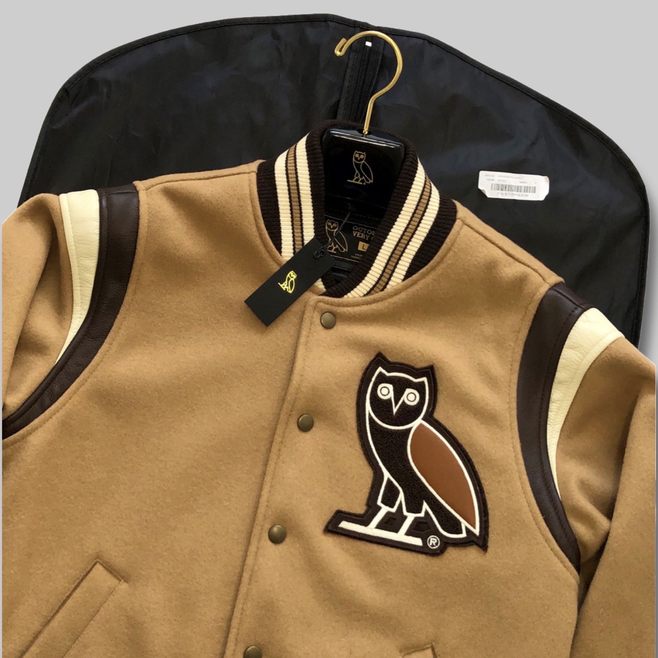 Drake OVO SOPHOMORE JACKET - KHAKI TEAM VARSITY JACKET 2017 Size US XL / EU 56 / 4 - 2 Thumbnail
